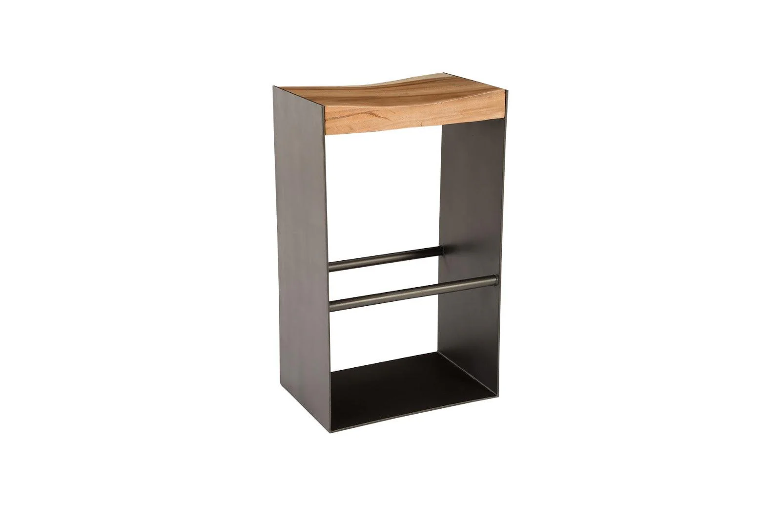 Iron Frame Bar Stool, Natural - Remutear