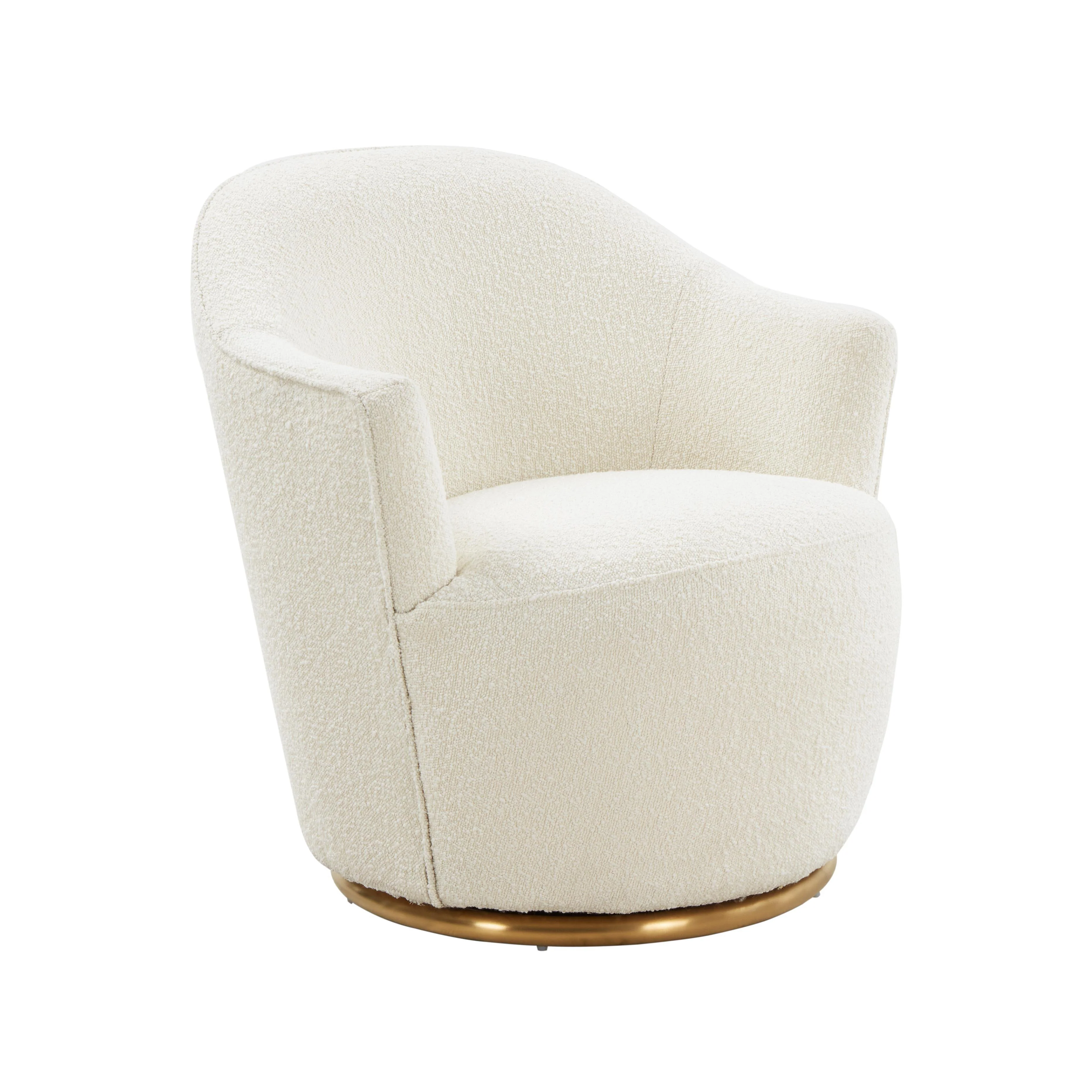 Skyla Boucle Swivel Chair - Remutear