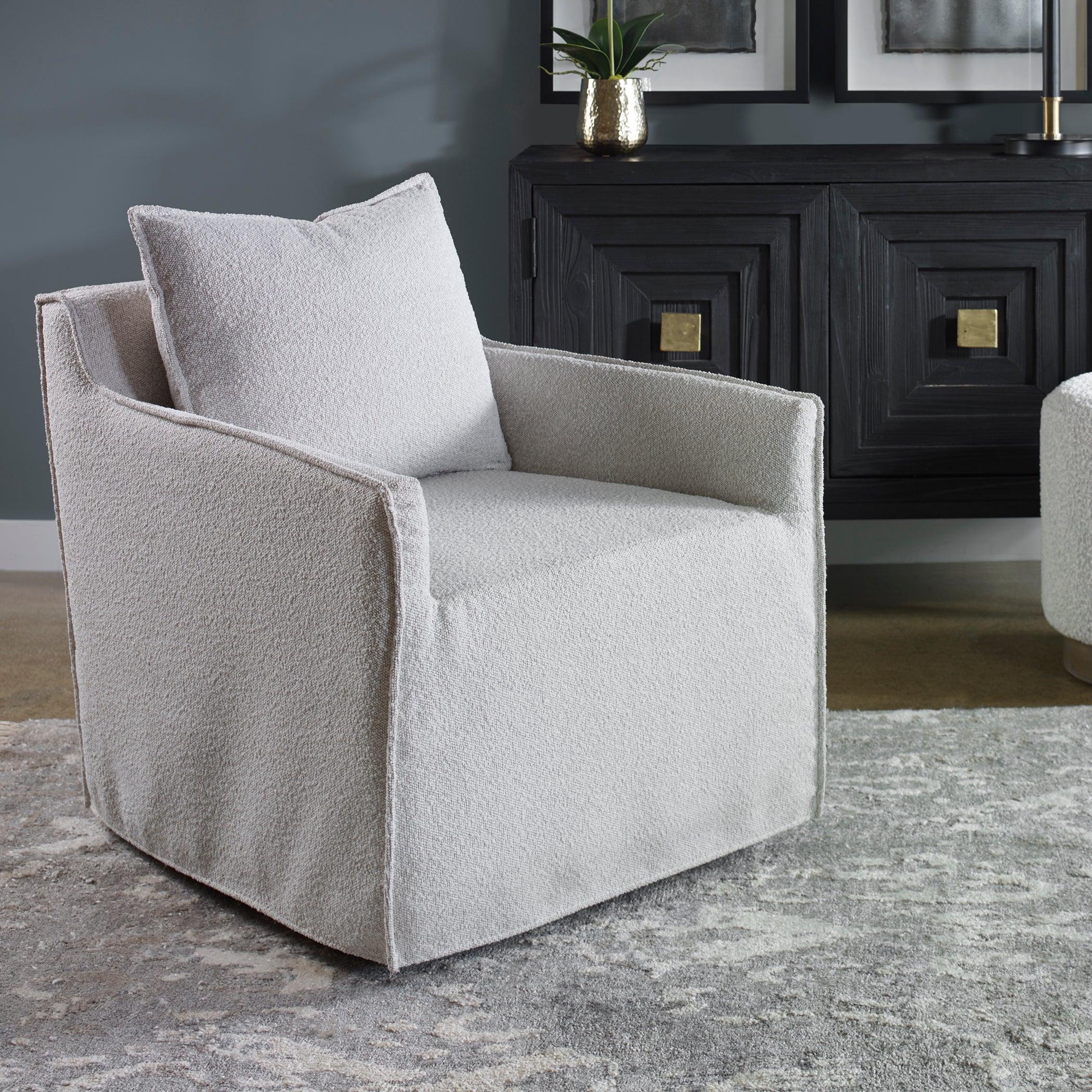 Welland Gray Swivel Chair - Remutear