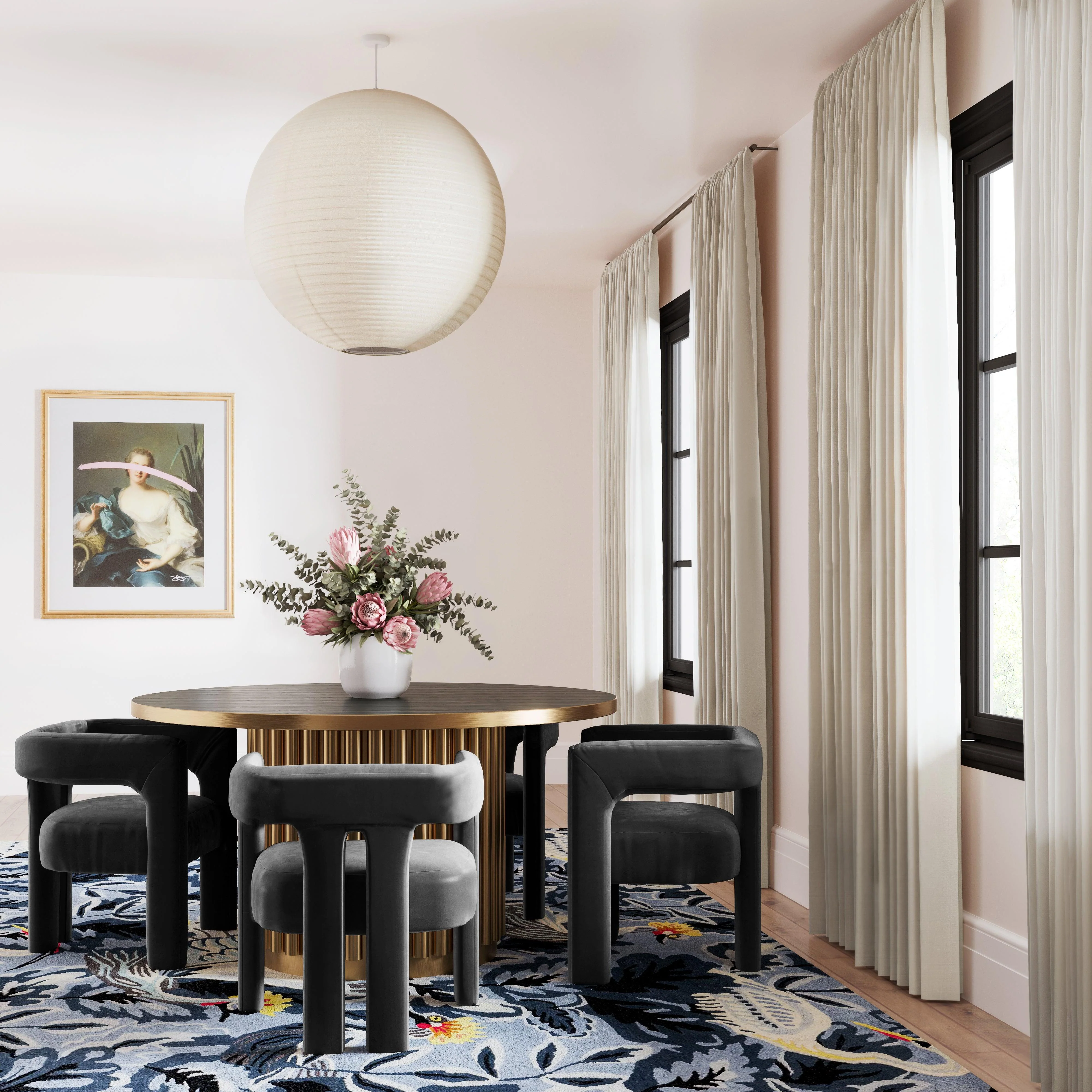 Sloane Black Velvet Chair - Remutear