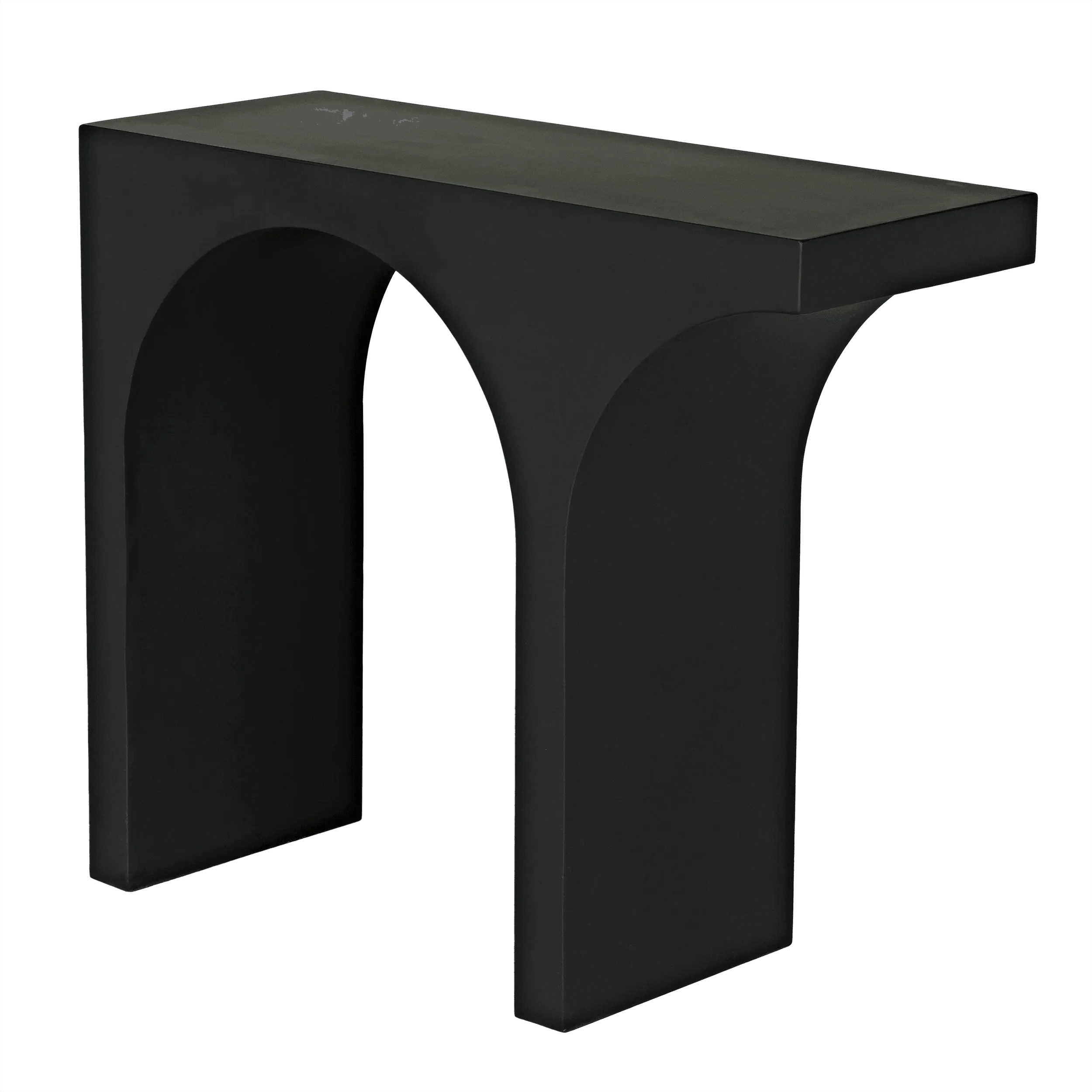 Maximus Console/Side Table, Black Steel - Remutear