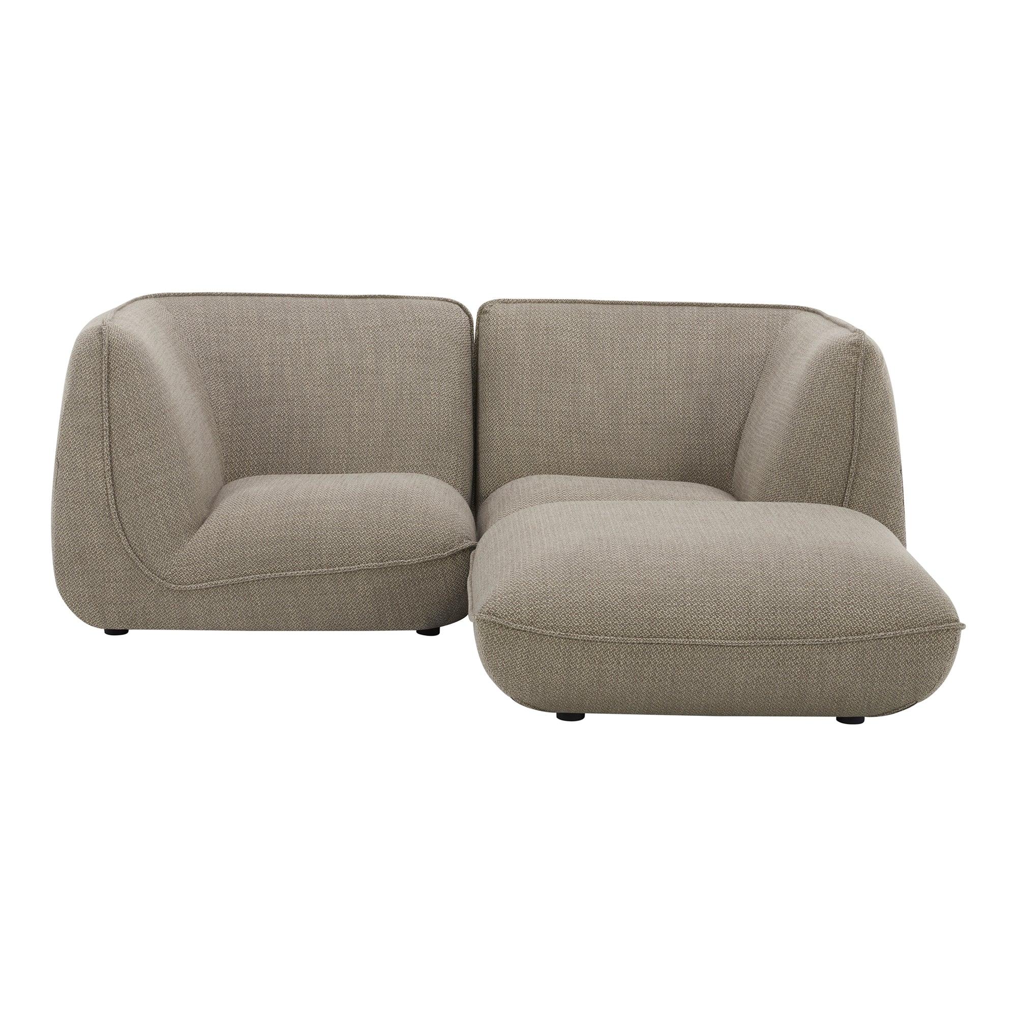 Zeppelin Nook Modular Sectional Speckled Pumice - Remutear