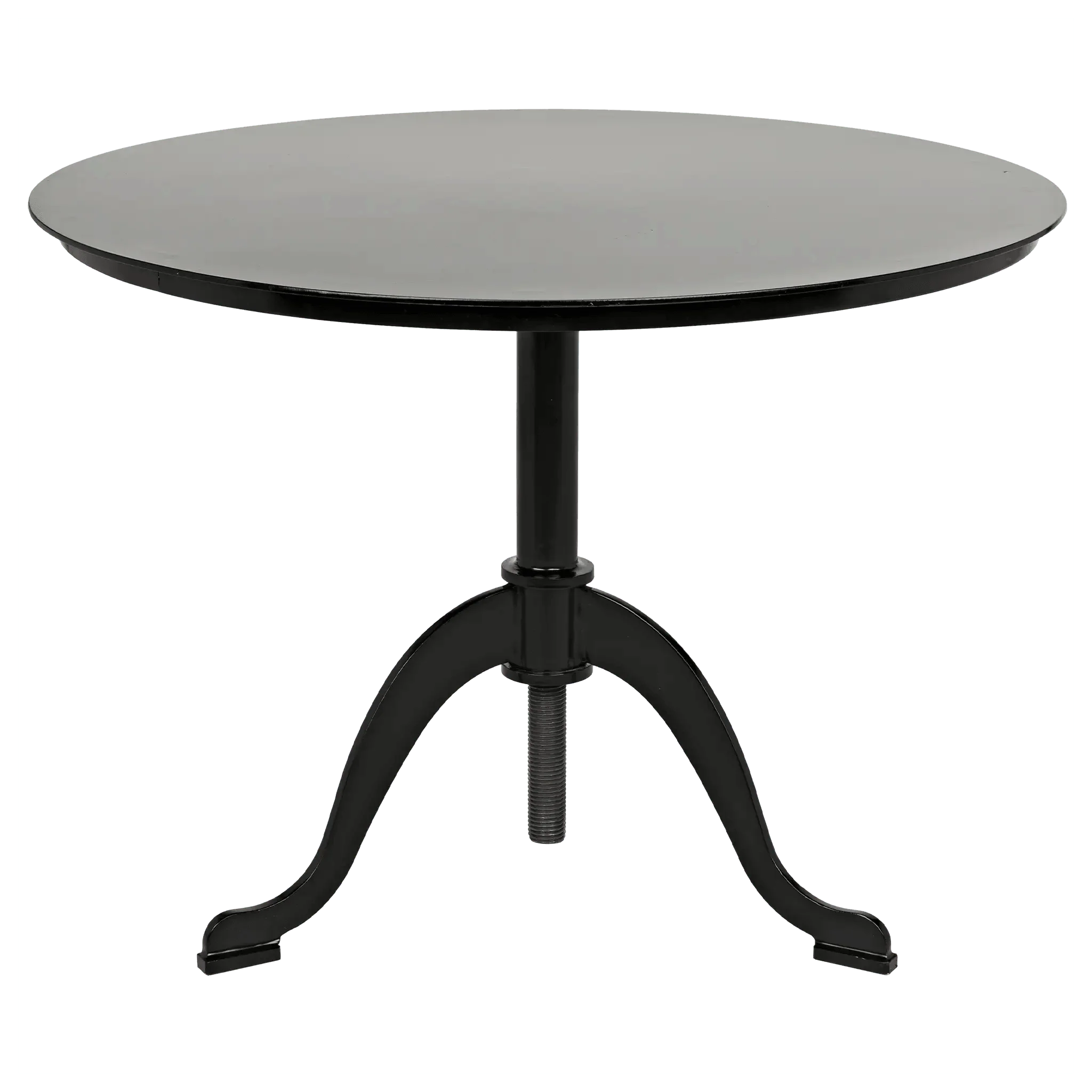 Kaldera Side Table, Black Steel - Remutear