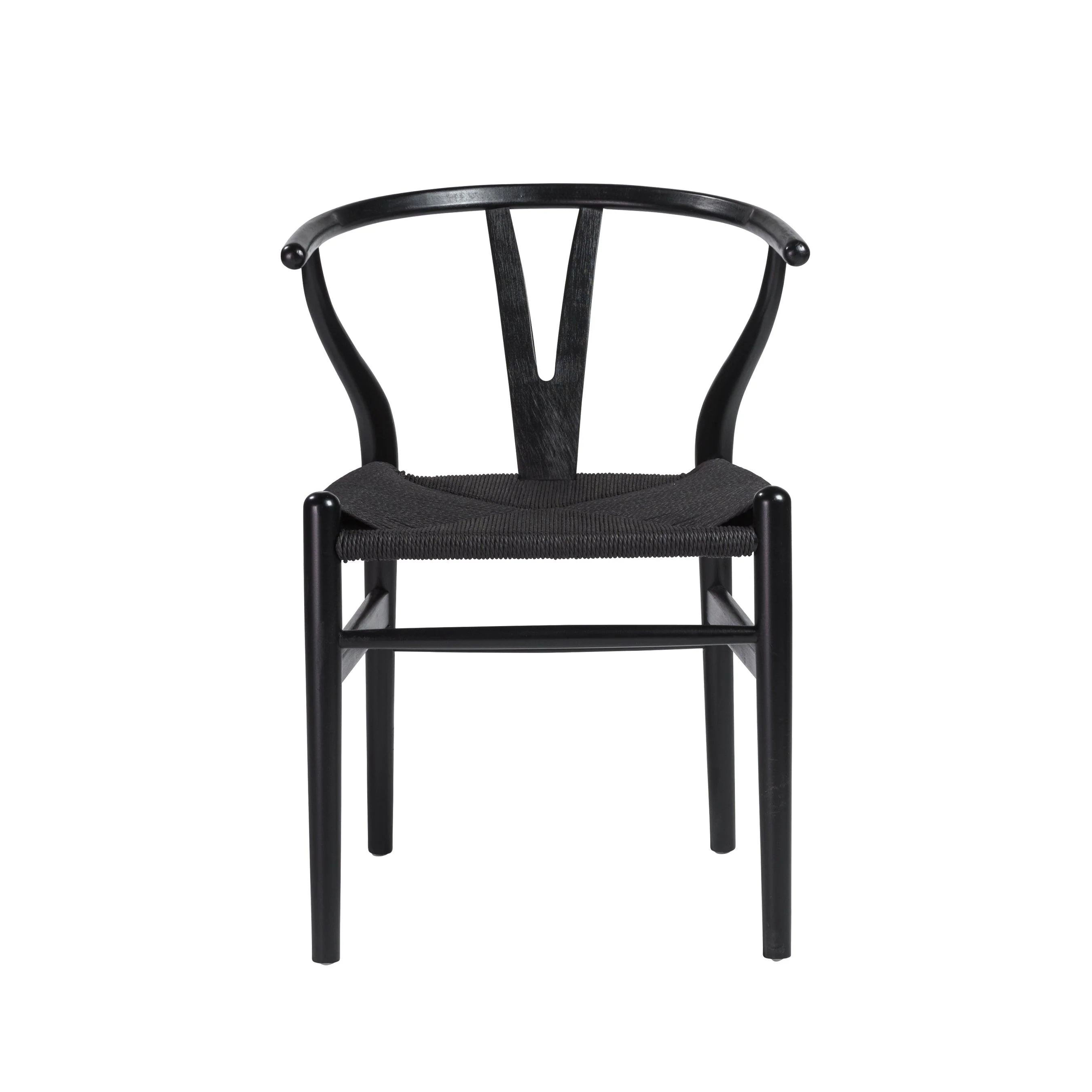 Evelina Side Chair with Stained Framed and Rush Seat - Set of 2 - Remutear