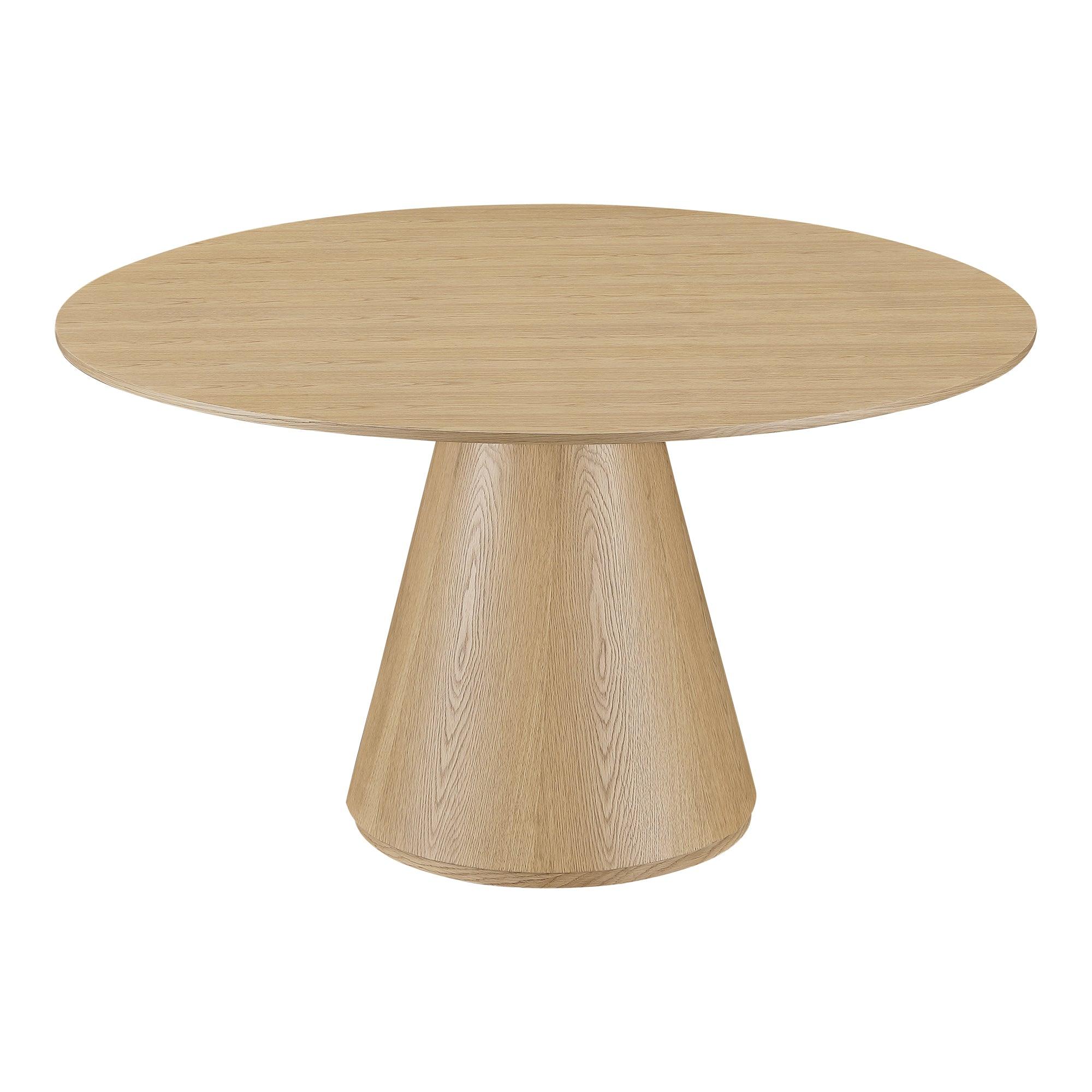 Otago Dining Table Round Oak - Remutear