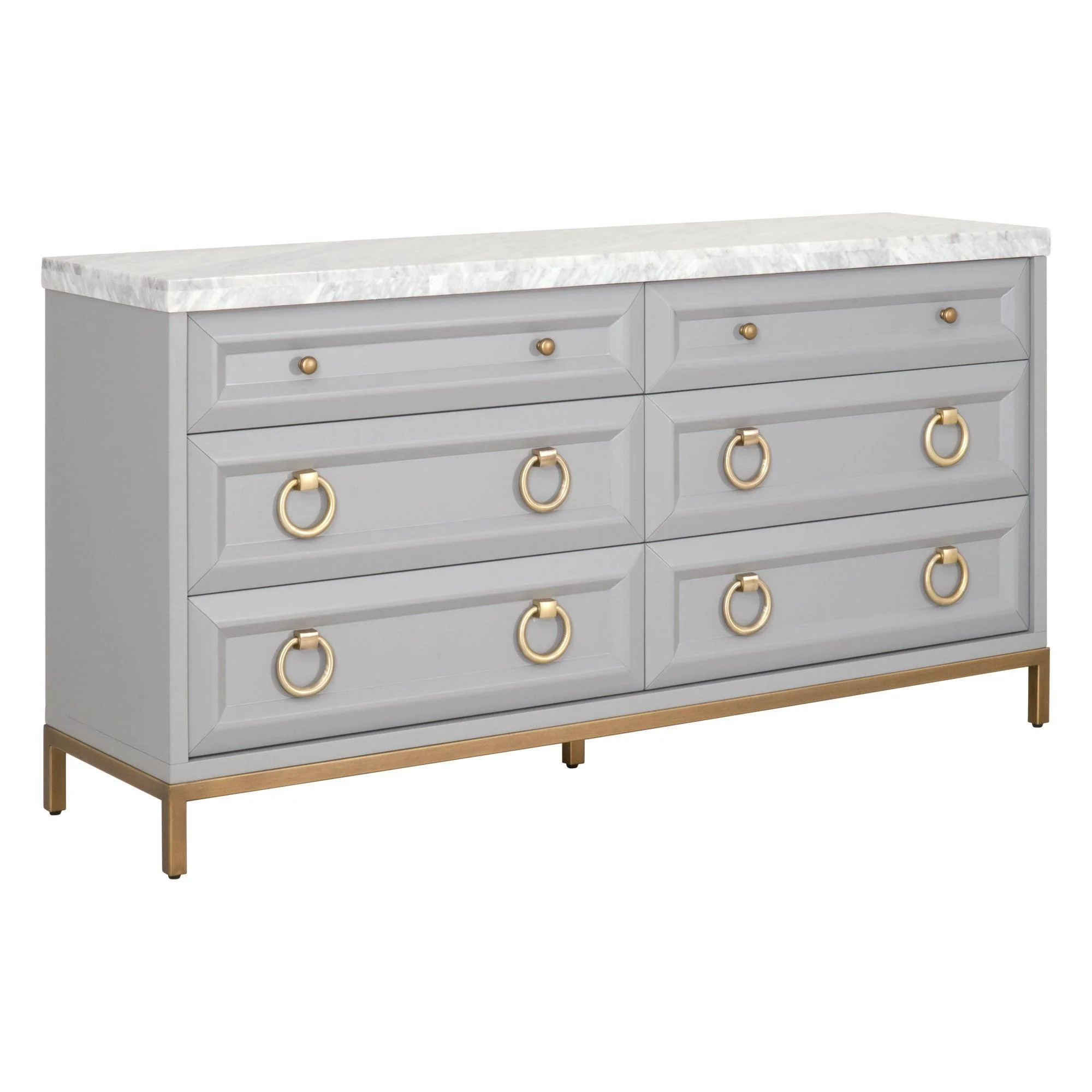 Azure Carrera 6-Drawer Double Dresser - Remutear