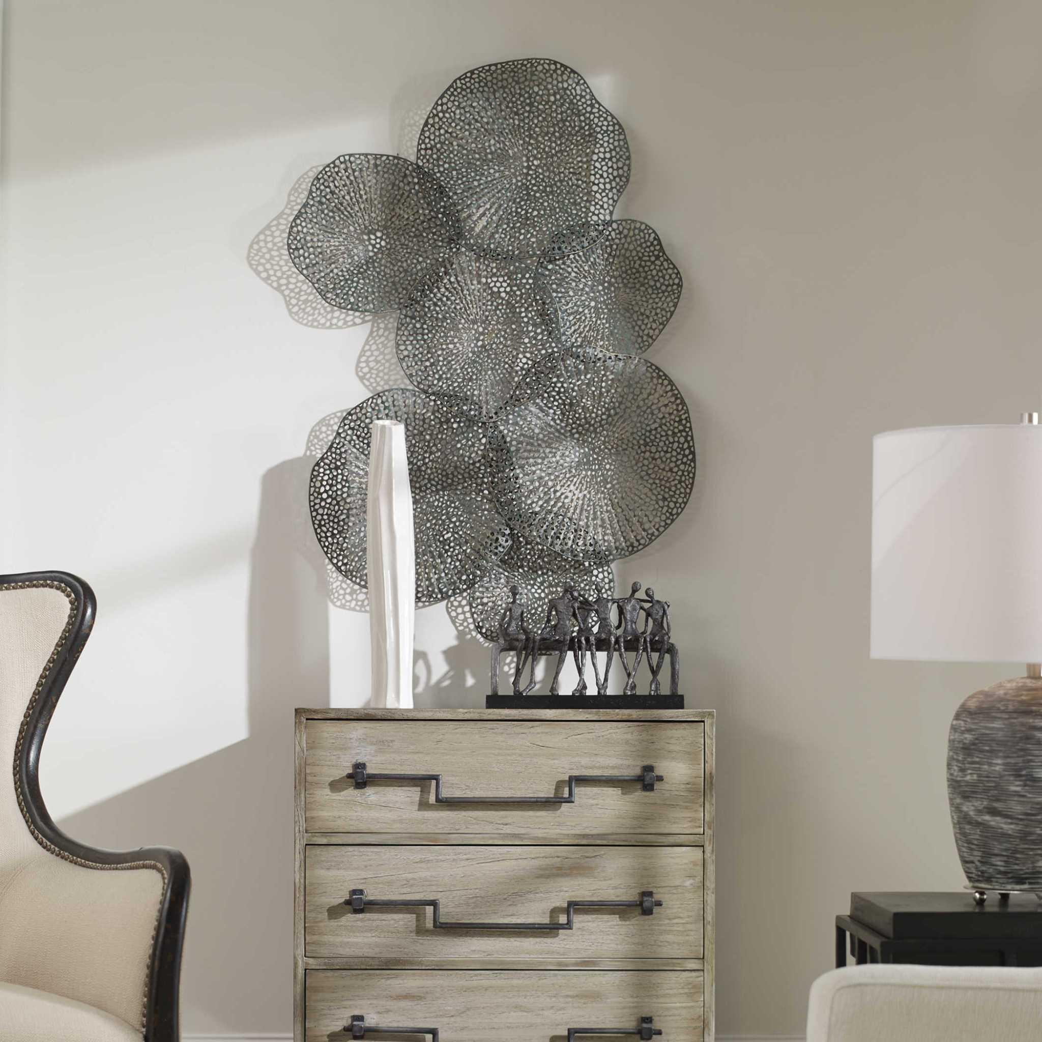RIPLEY METAL LEAF WALL ART - Remutear