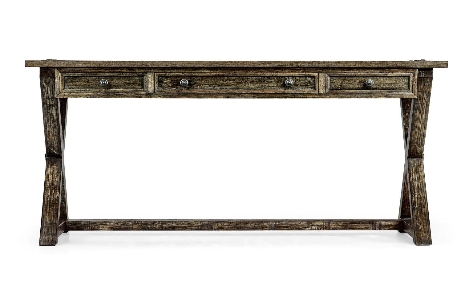 Casual Accents Dark Driftwood Desk - Remutear