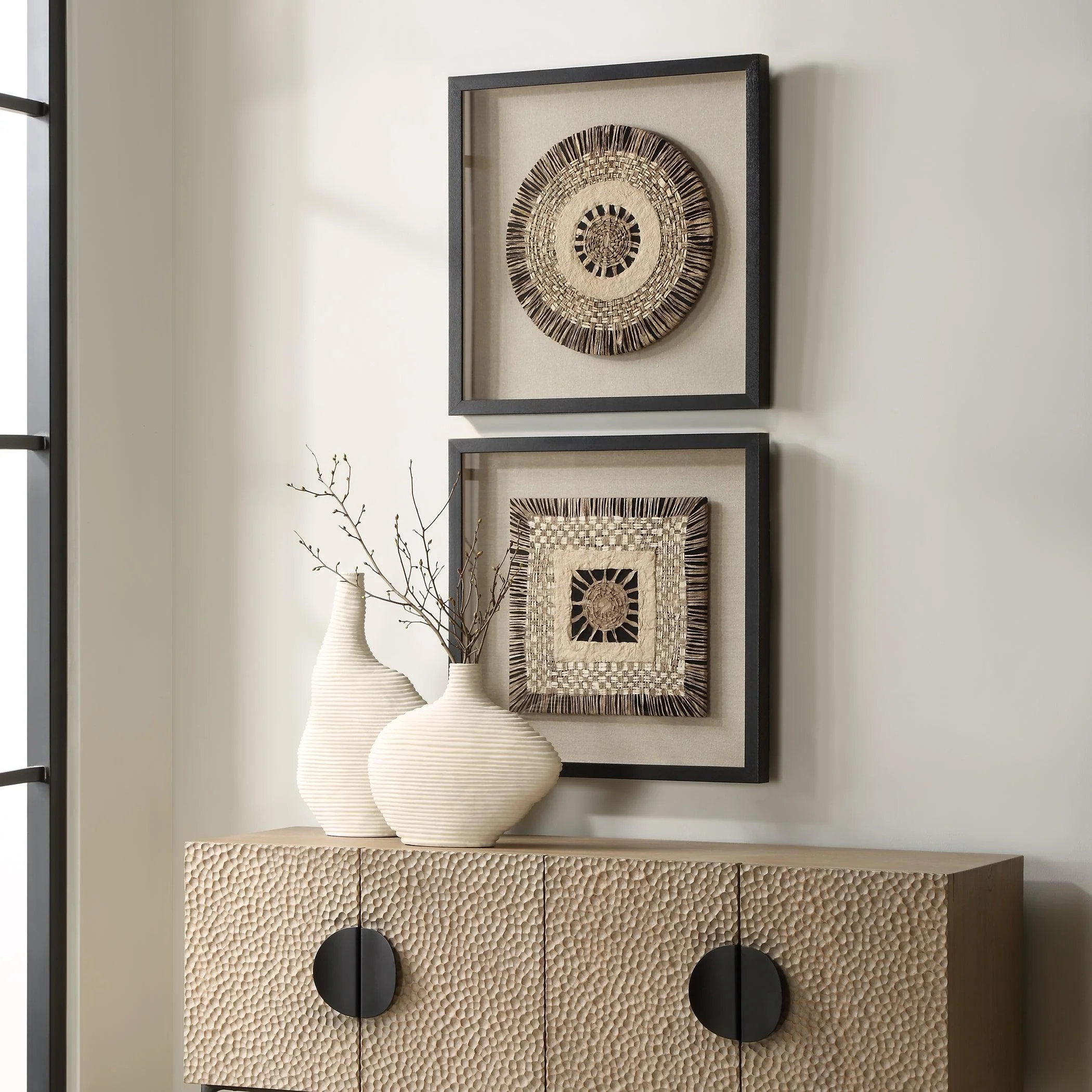 Intertwine Knit Paper Shadow Box, S/2 - Remutear