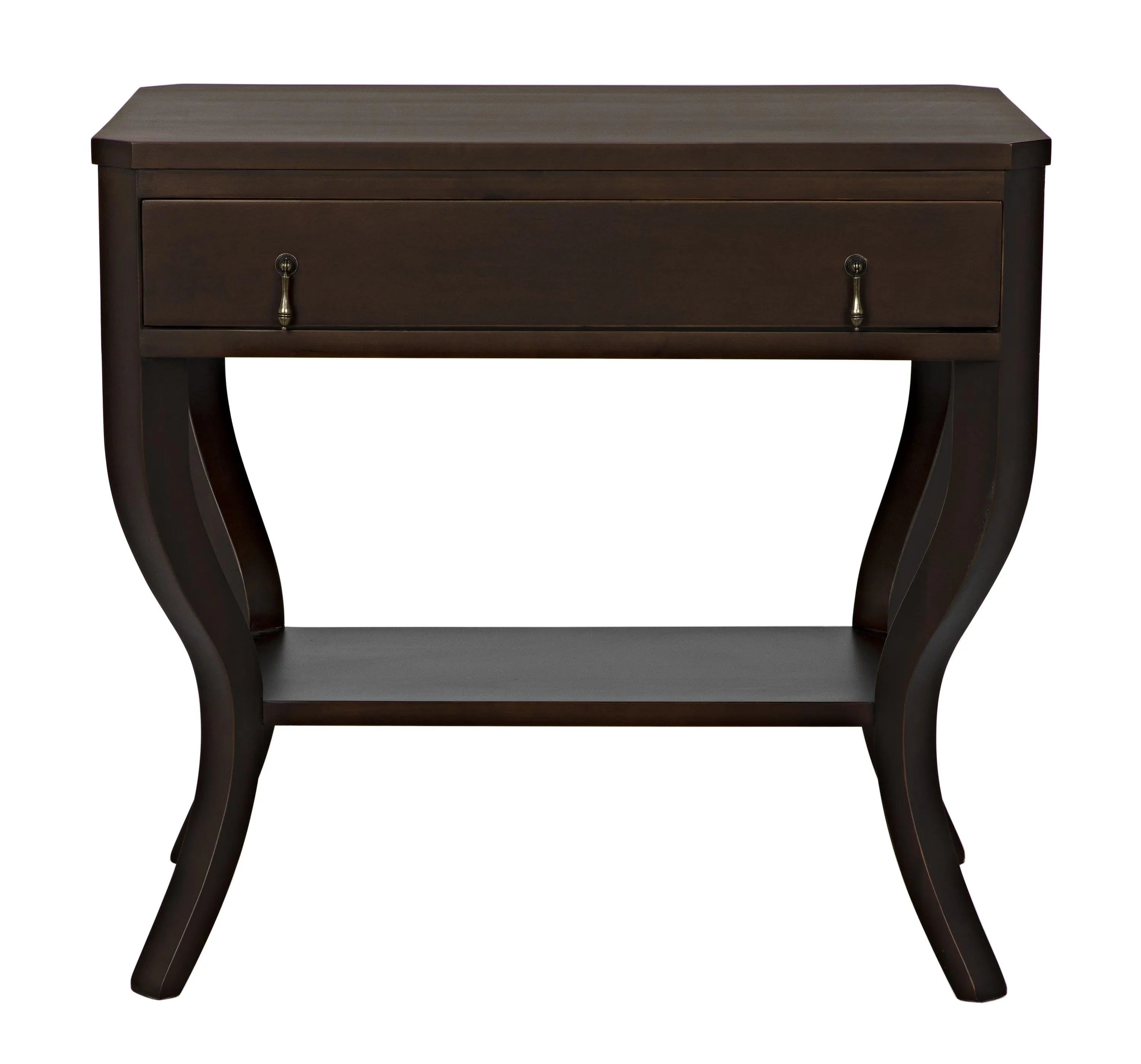 Weldon Side Table, Distressed Brown - Remutear