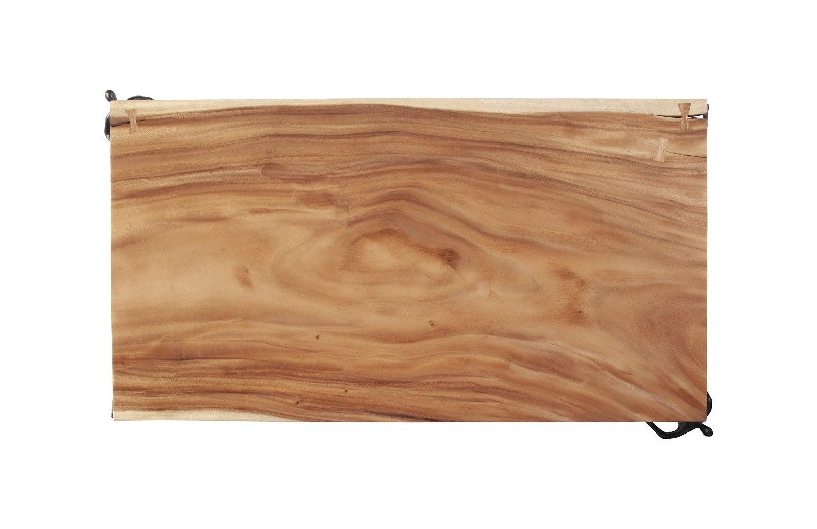 Atlas Coffee Table, Chamcha Wood, Natural, Metal - Remutear
