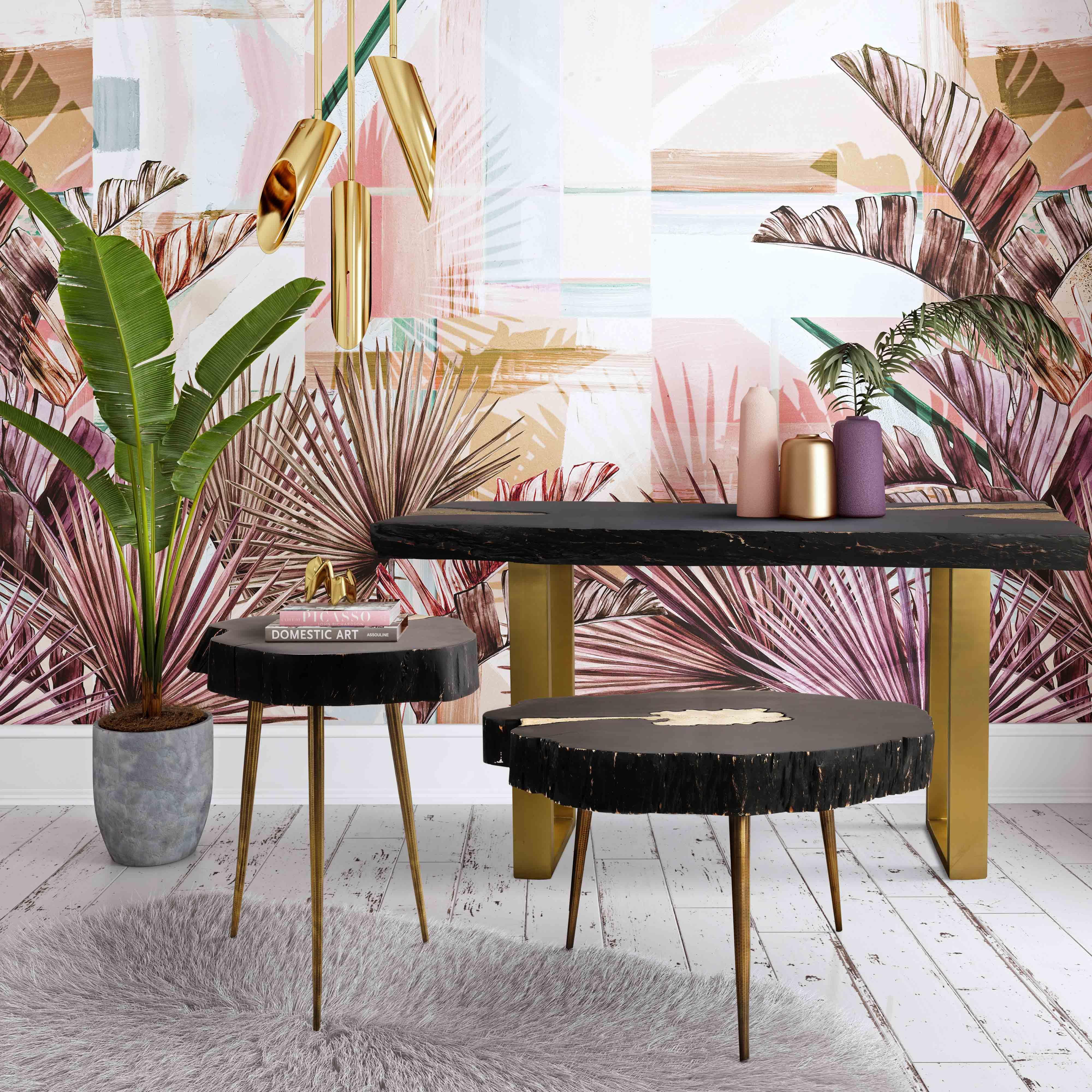 Timber Black and Brass Coffee Table - Remutear