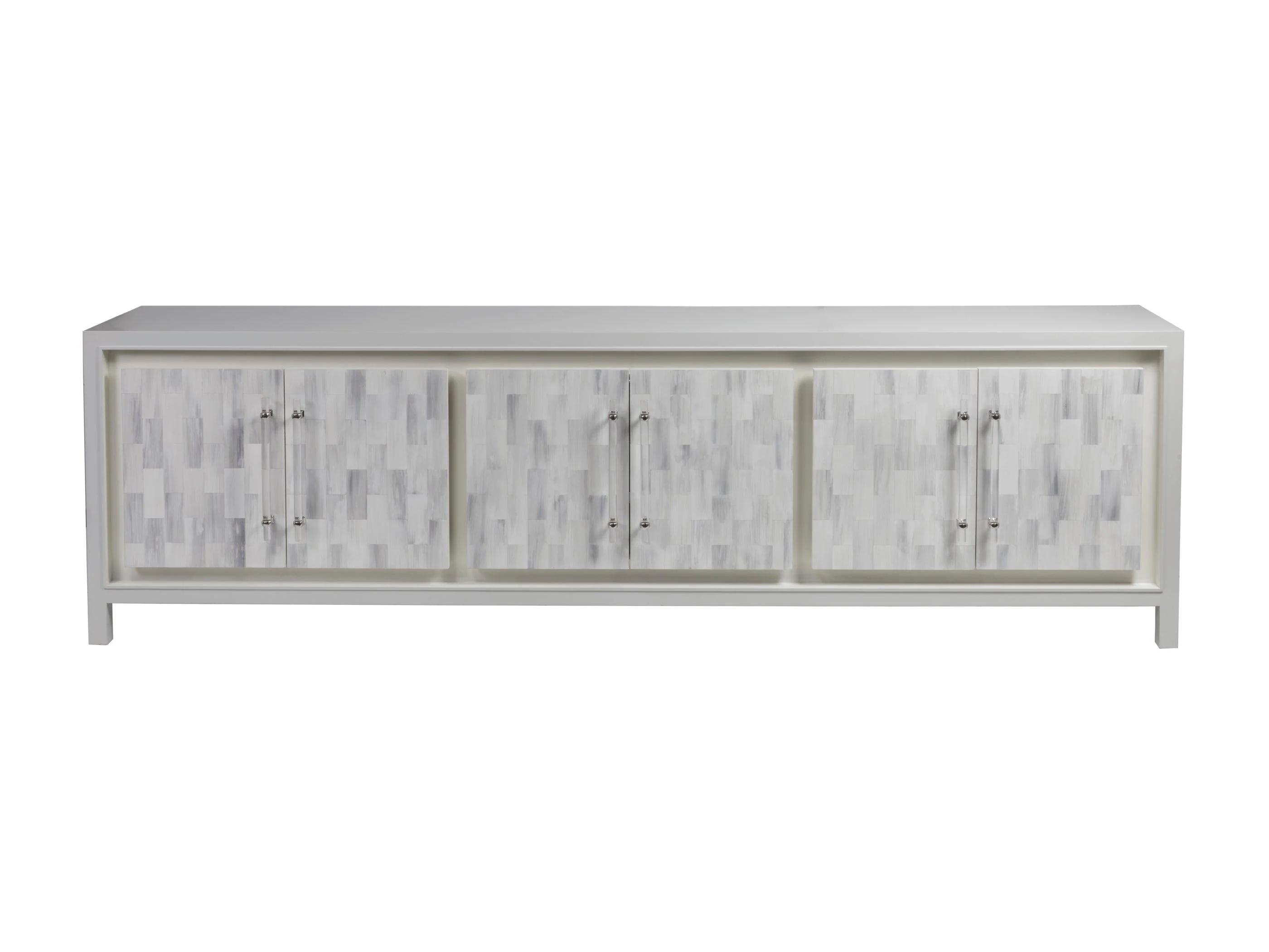 Signature Designs Elation White Long Media Console - Remutear