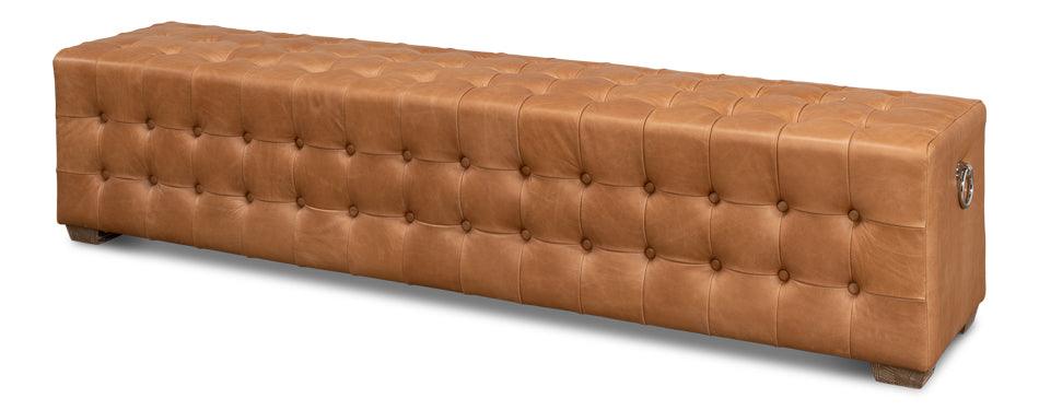 Beam Bench Tufted Leather - Remutear