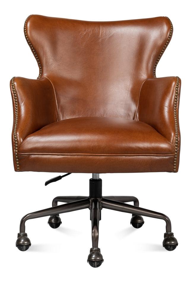 Andrew Jackson Desk Chair Havana Leather - Remutear