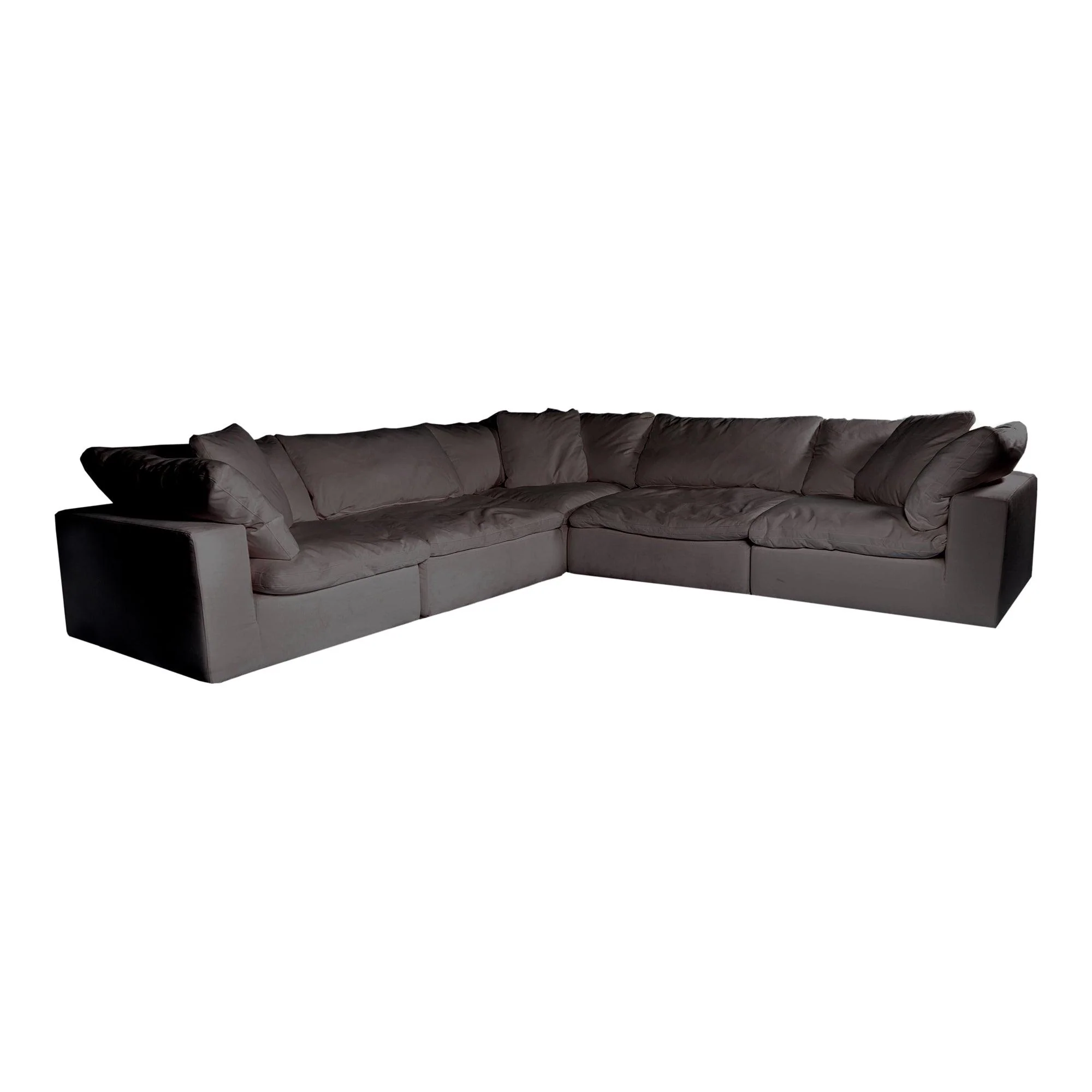 Clay Classic L Modular Sectional Performance Fabric Light Grey - Remutear