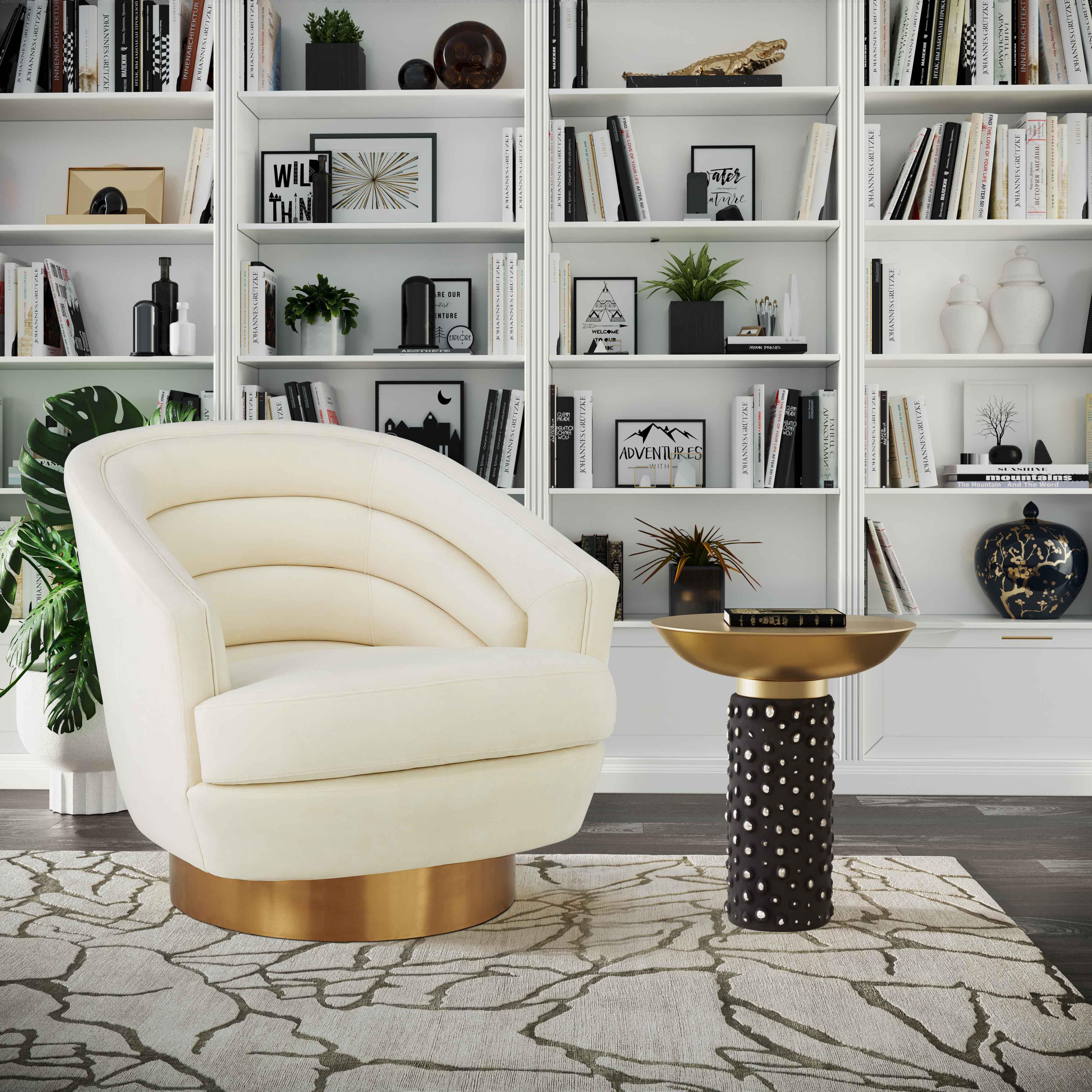 Blaze Glass/Brass Side Table - Remutear