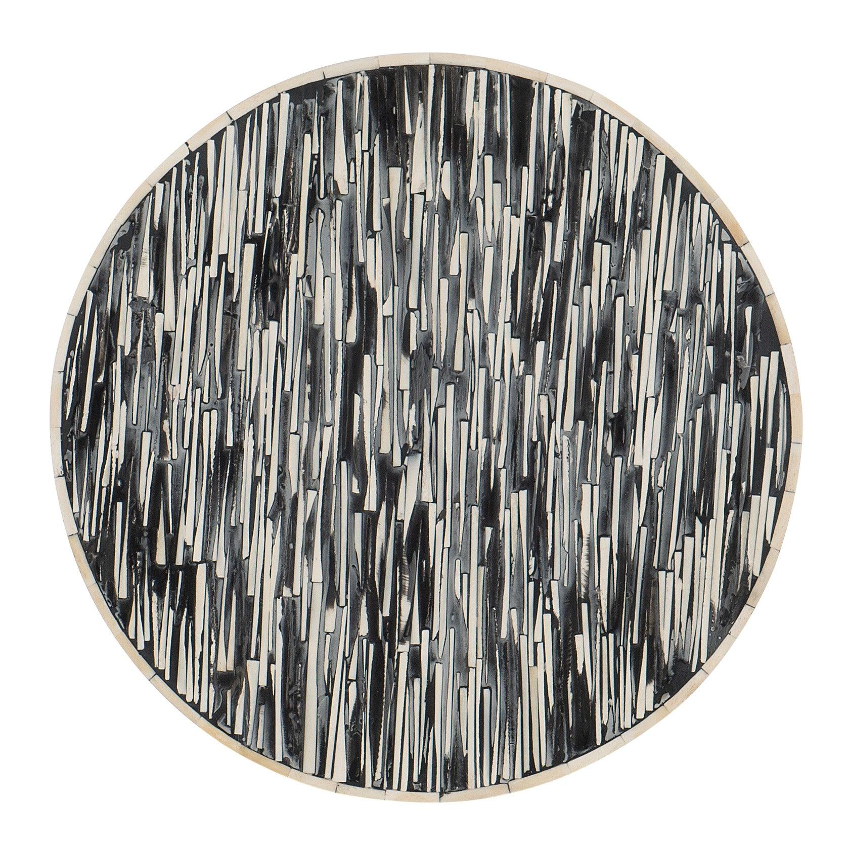 Melange Callum Round Accent Table - Remutear