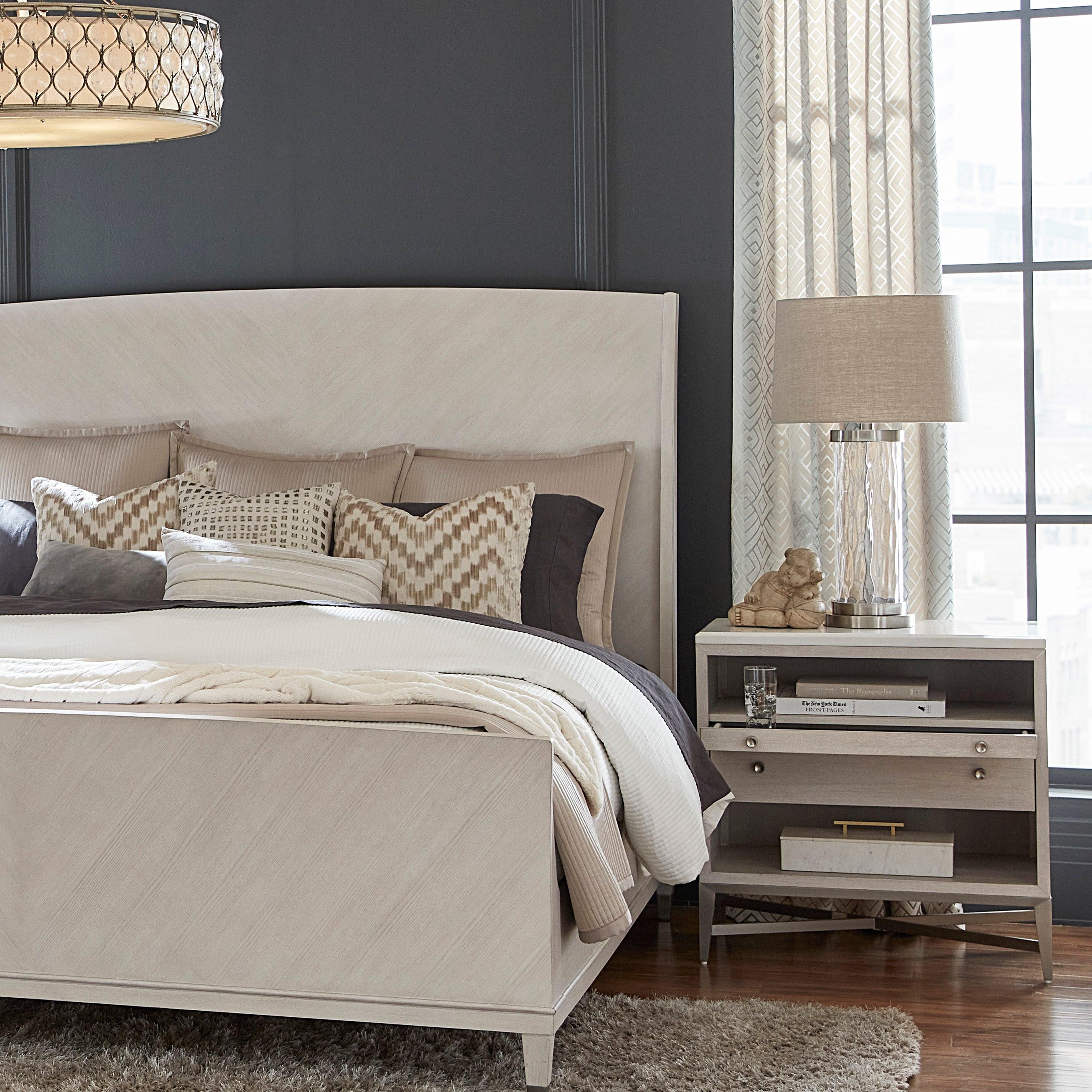 Ashby Place Accent Nightstand with Center Drawers and USB-C Port - Remutear