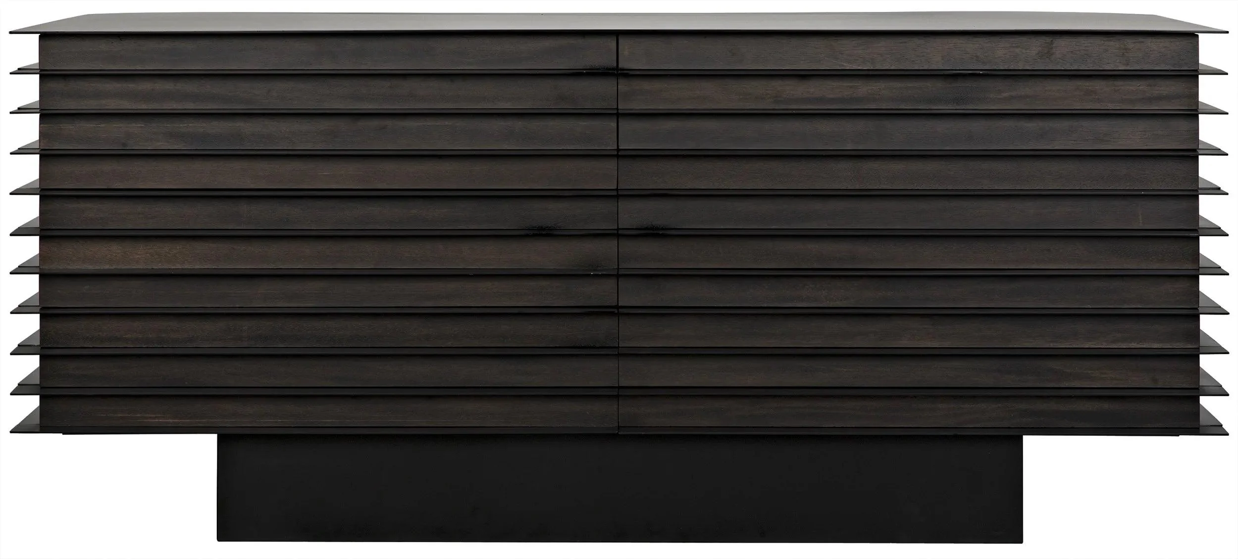 Elevation Sideboard, Ebony Walnut with Steel - Remutear