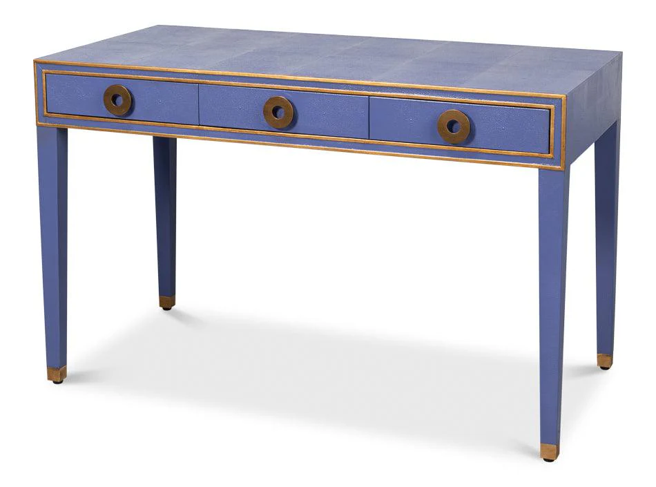 Gabriella Shagreen Desk/Table Marlin Blu - Remutear