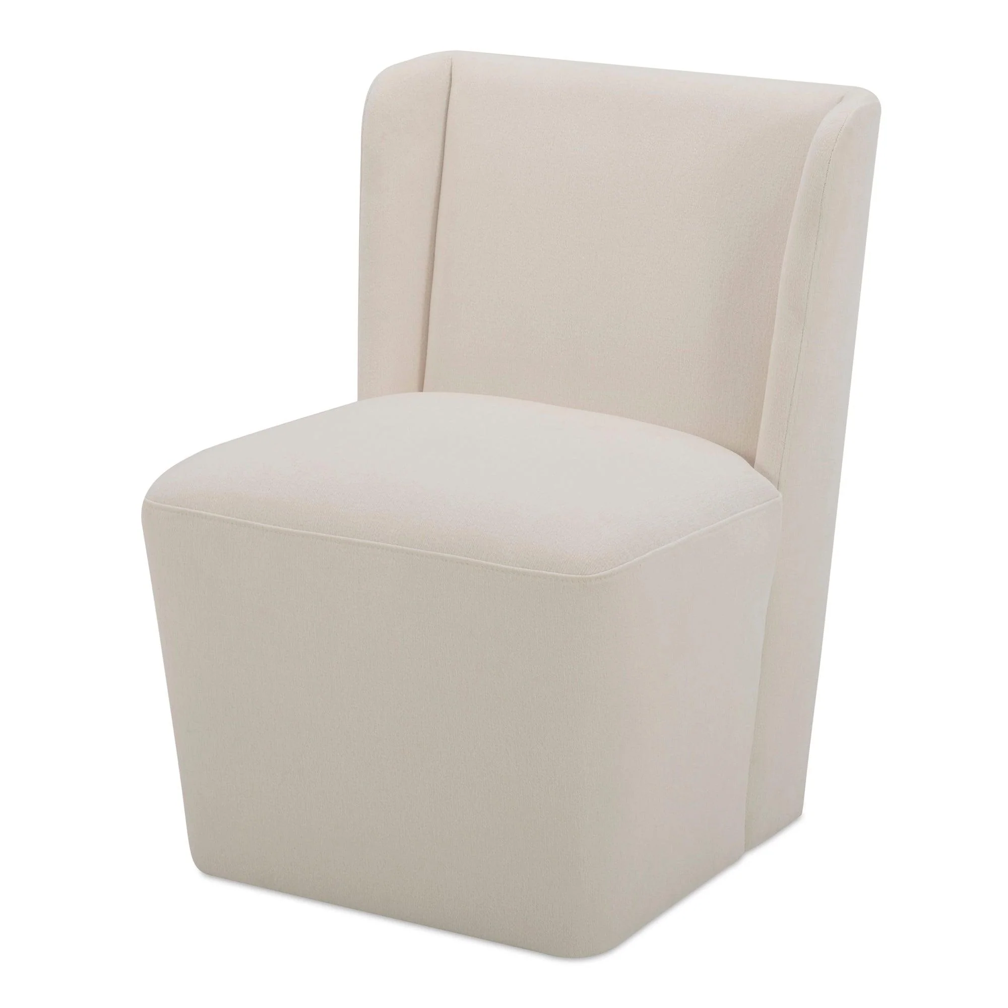 Cormac Rolling Dining Chair Performance Fabric Cream - Remutear