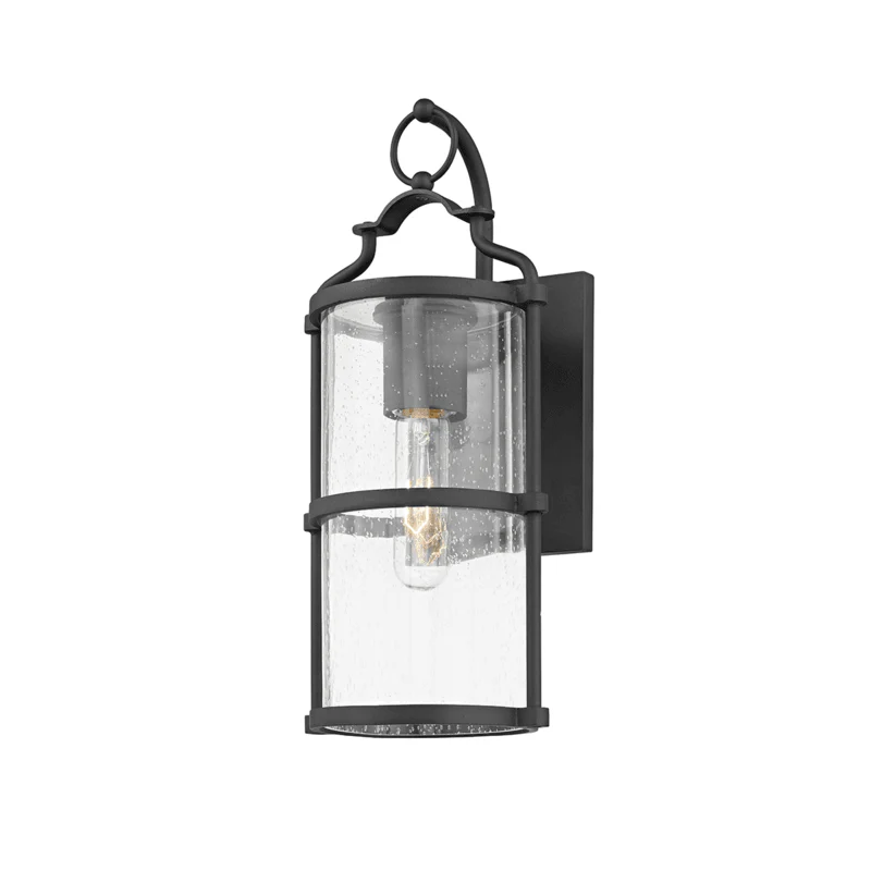 BURBANK 1 LIGHT SMALL EXTERIOR WALL SCONCE - Remutear