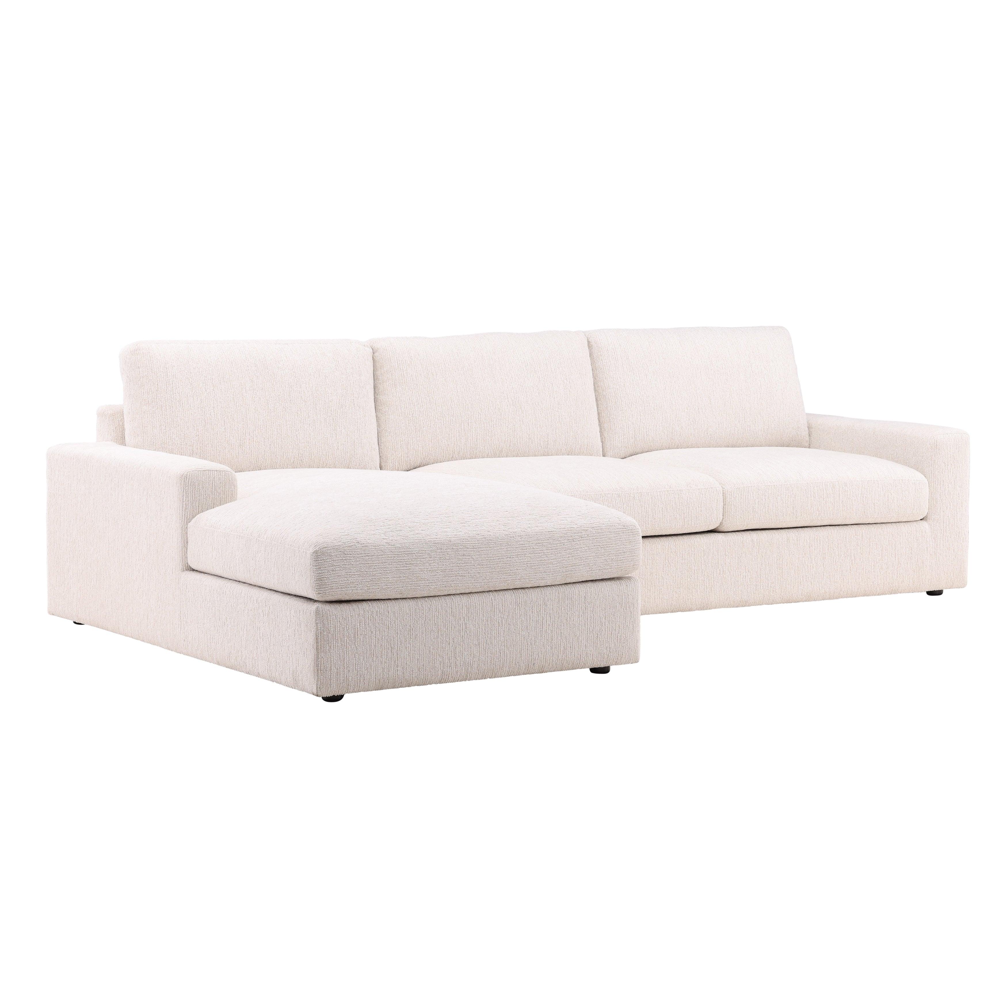 Bryson Left Chaise Sectional Cream - Remutear
