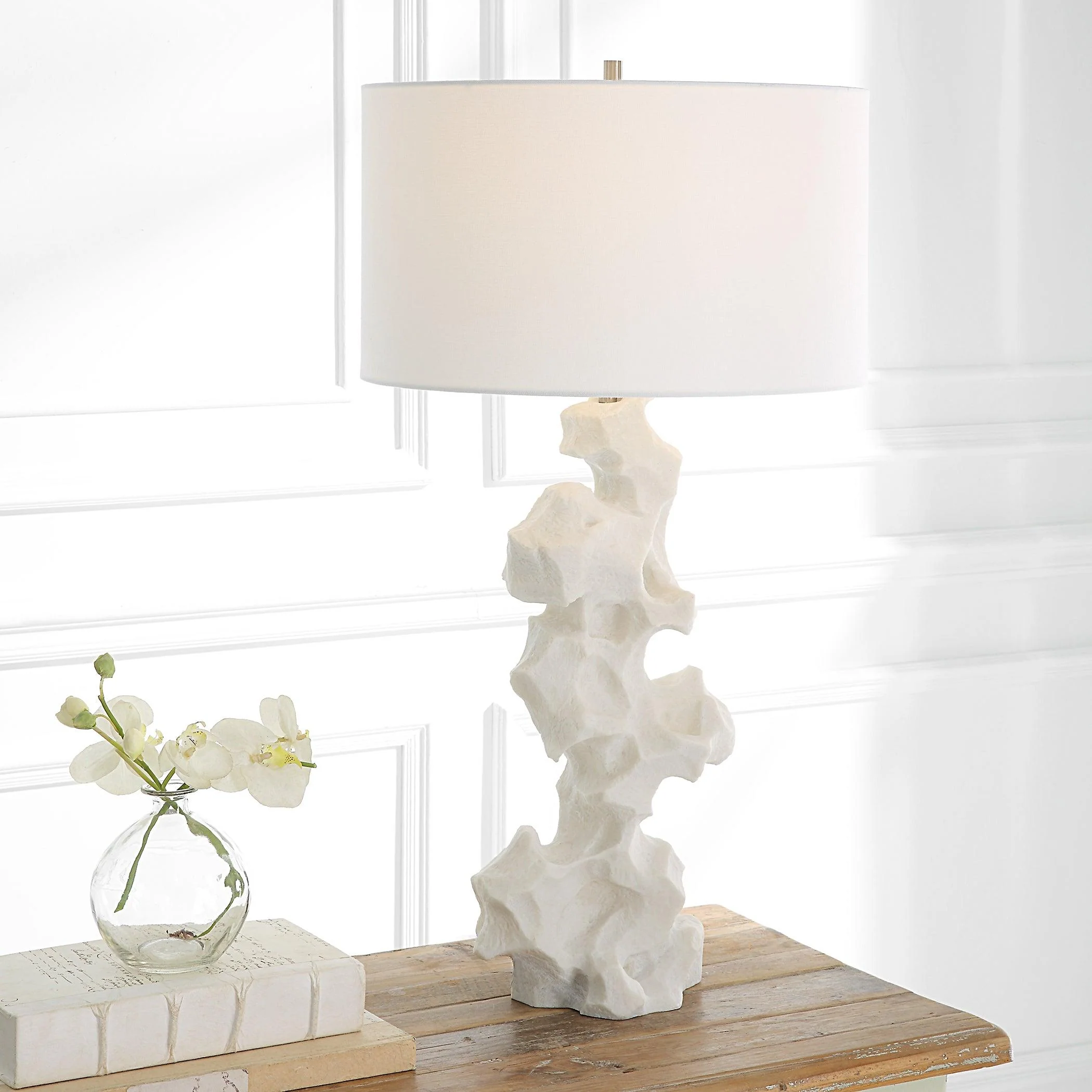 Remnant White Marble Table Lamp - Remutear