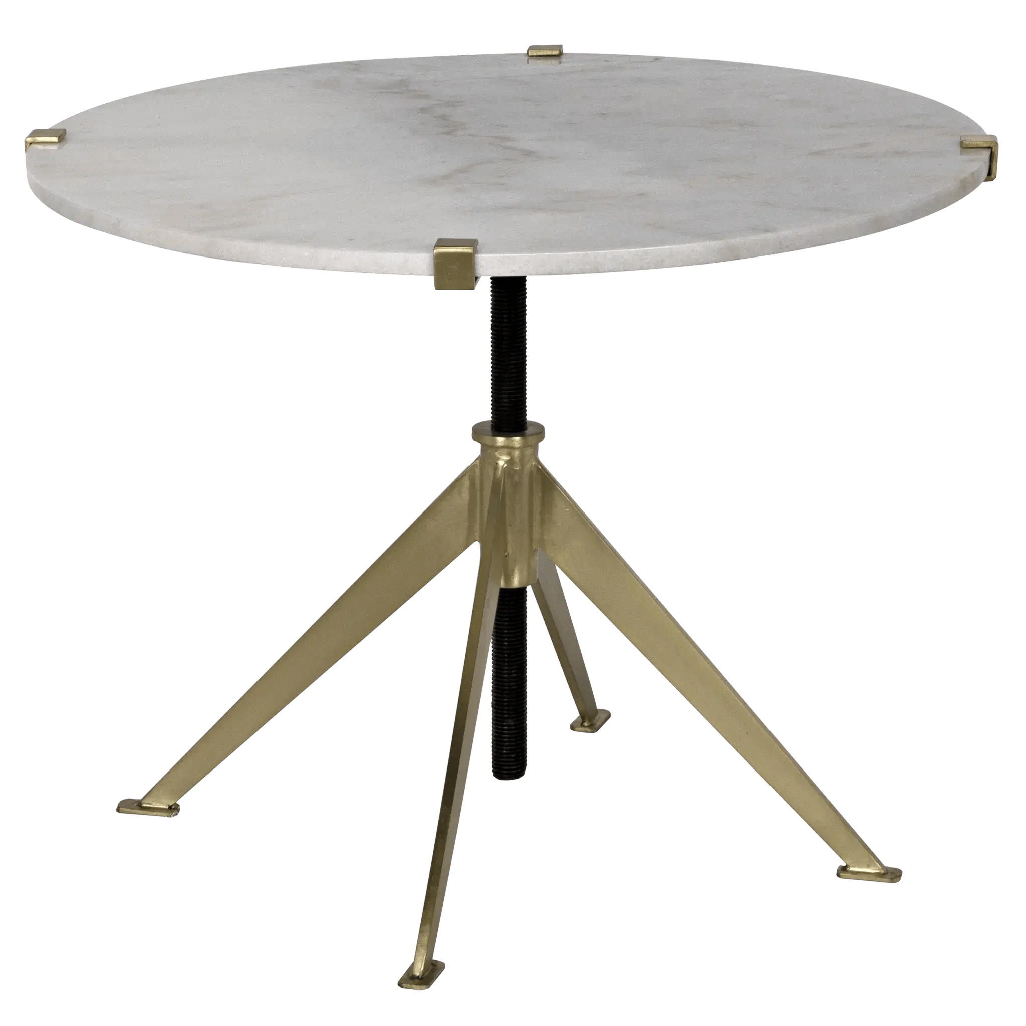 Edith Adjustable Side Table, Large - Antique Brass - Remutear