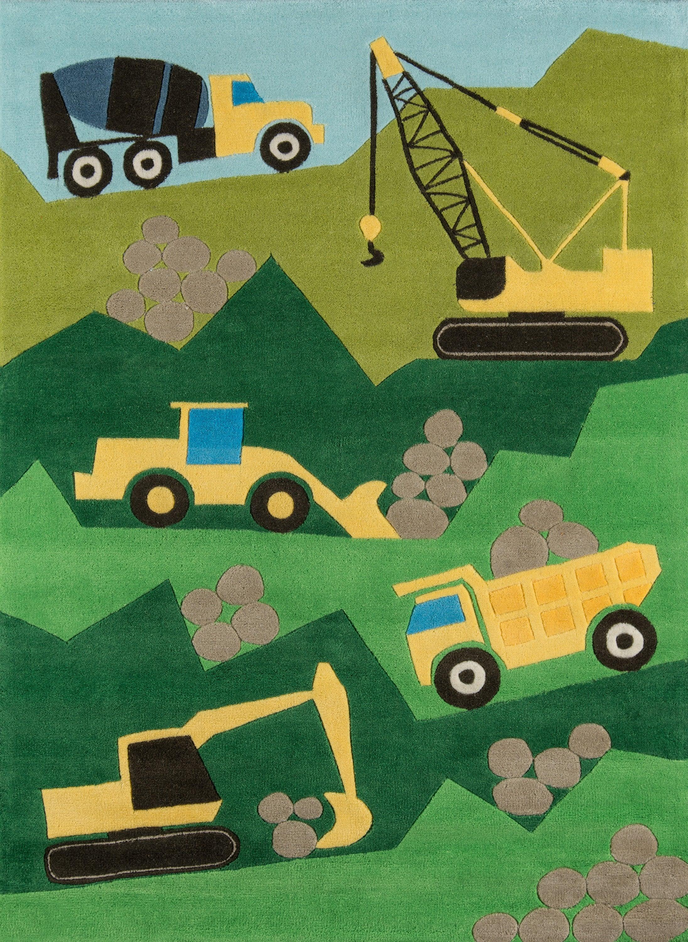 Lil Mo Whimsy Construction 24 Rug - Remutear