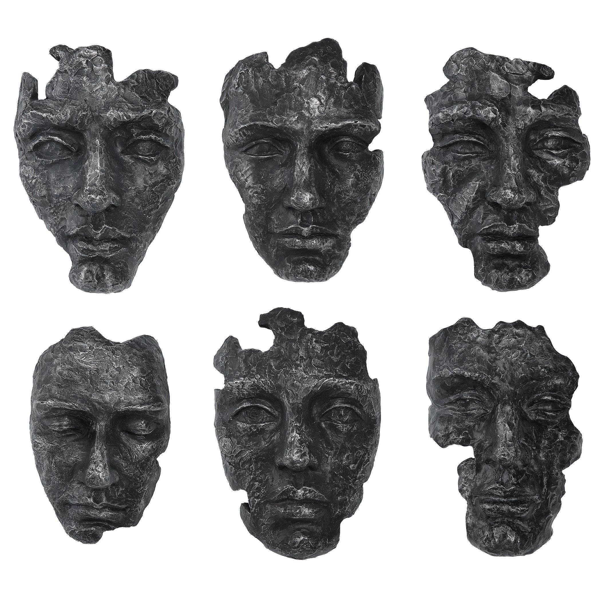 Self-Portrait Metallic Wall Decor, Set/6 - Remutear