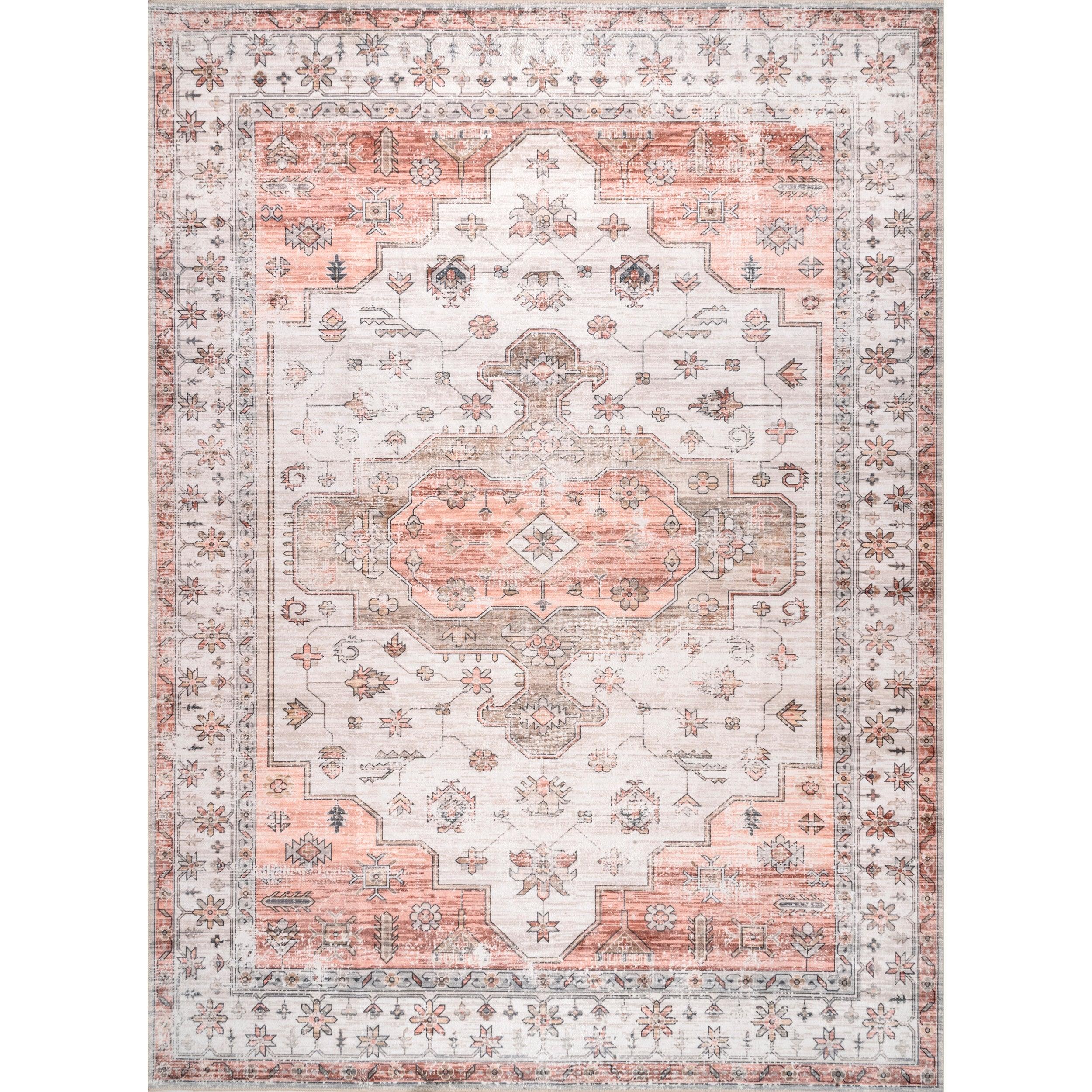 Banks Vintage Machine Washable Area Rug - Remutear