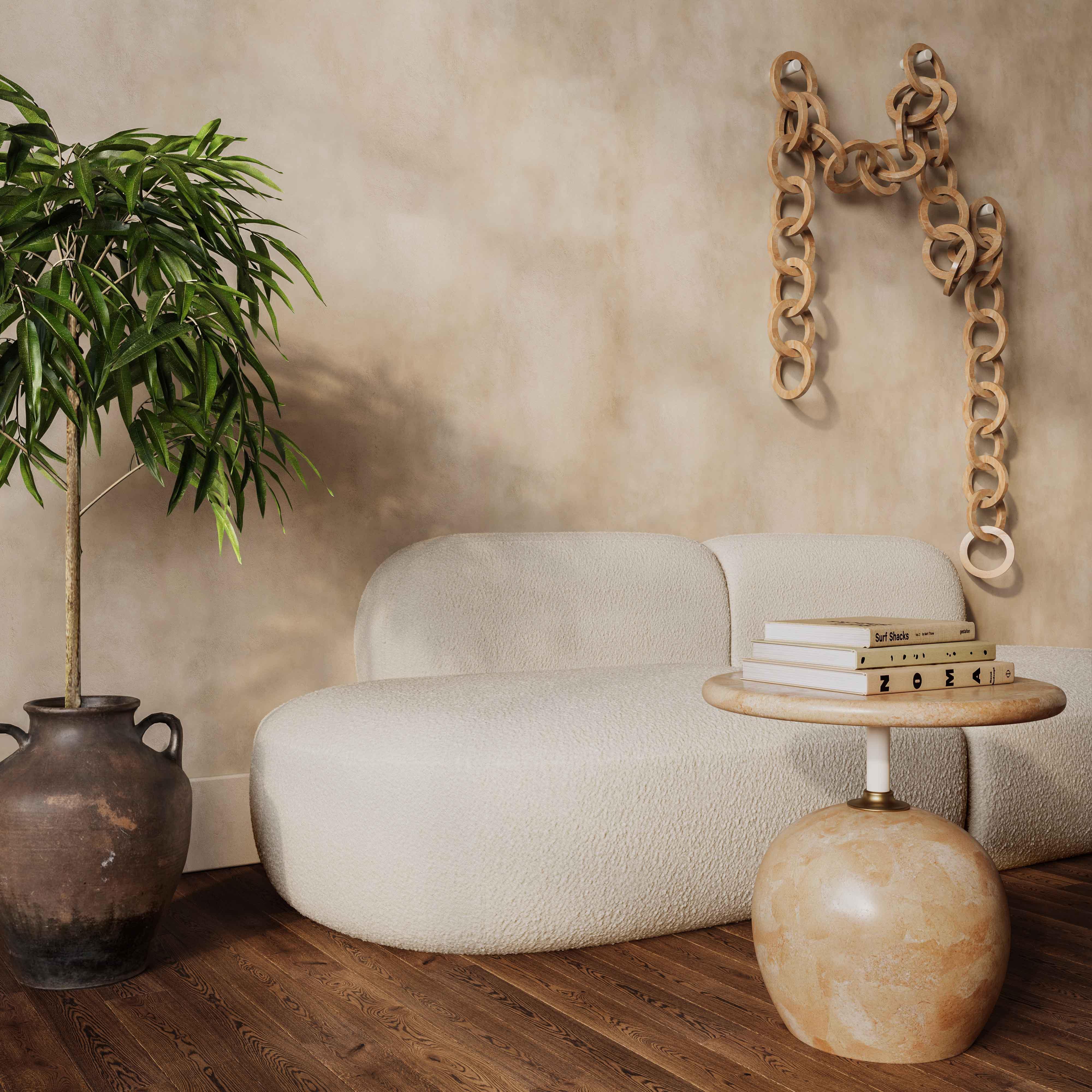 Broohah Cream Boucle Sofa - Remutear