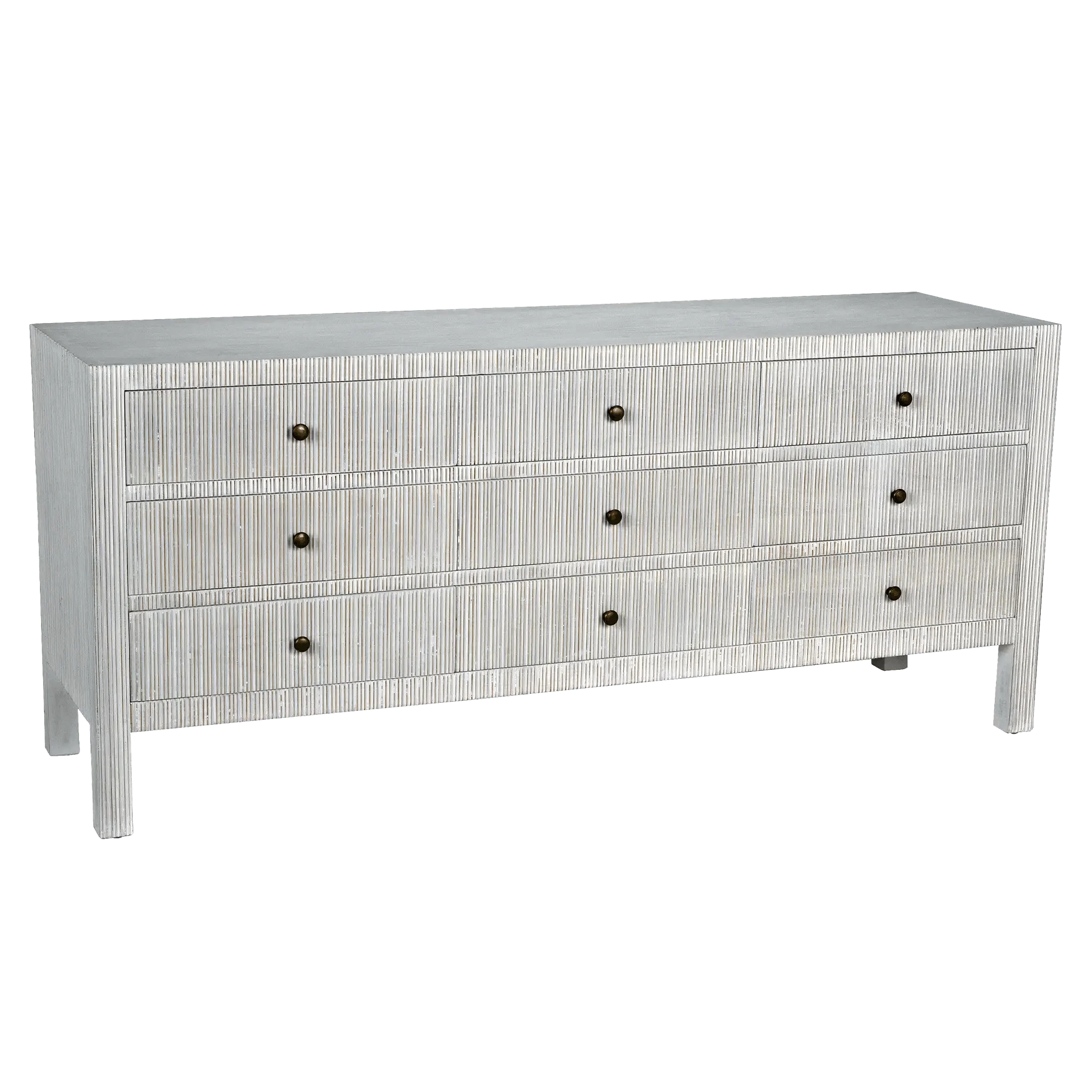 Conrad 9 Drawer Dresser, White Wash - Remutear