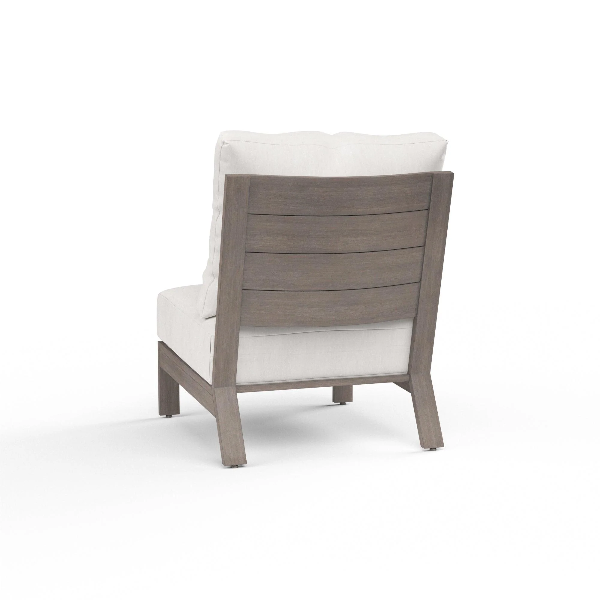 Laguna Armless Club in Canvas Flax, No Welt - Remutear