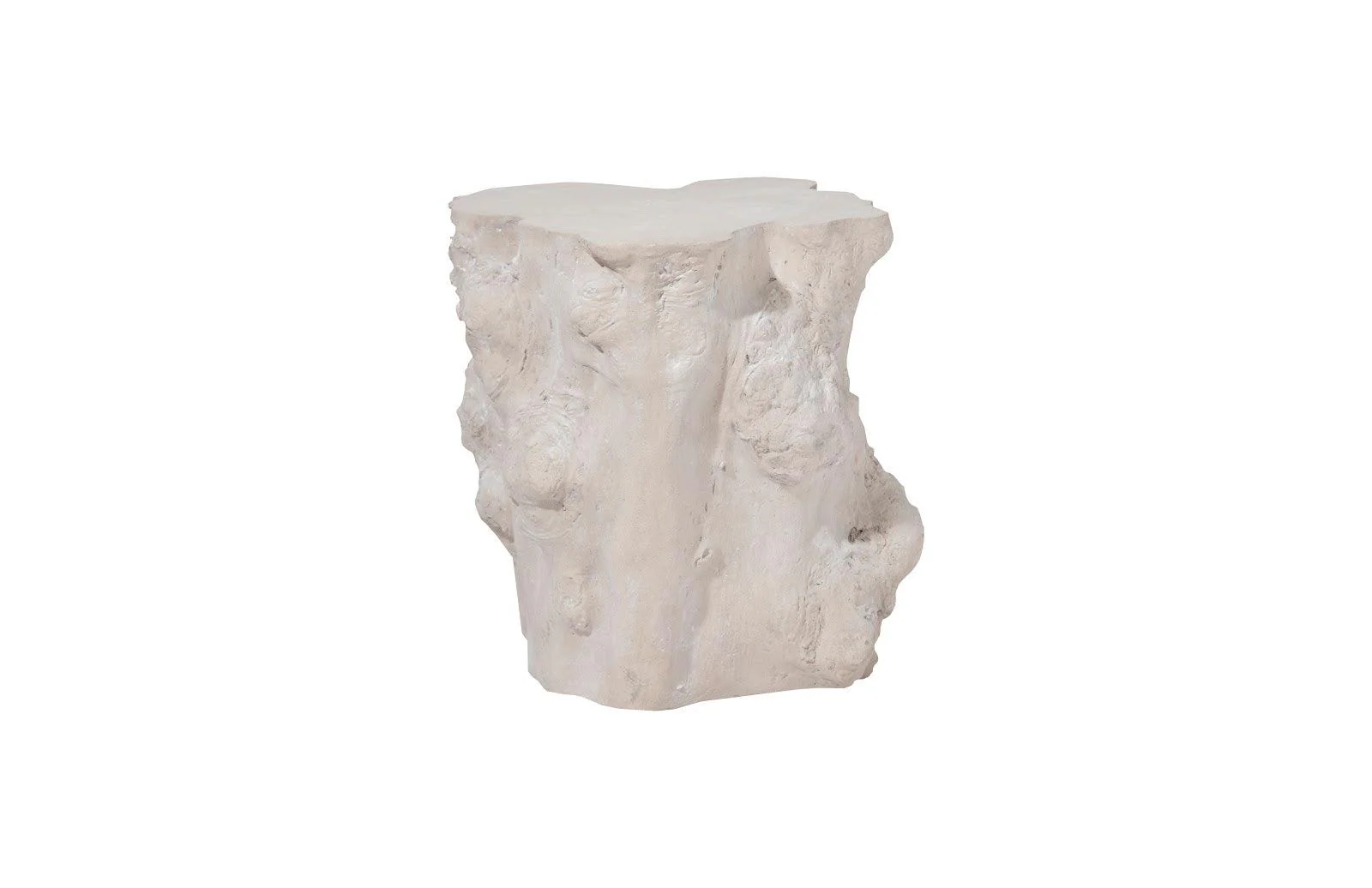Log Side Table, Roman Stone - Remutear