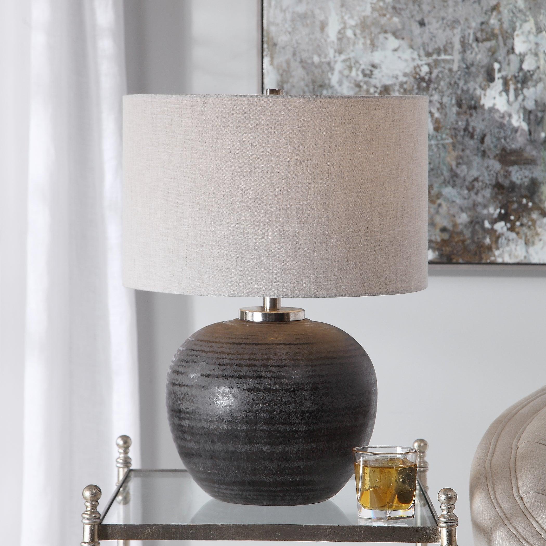 MIKKEL CHARCOAL TABLE LAMP - Remutear