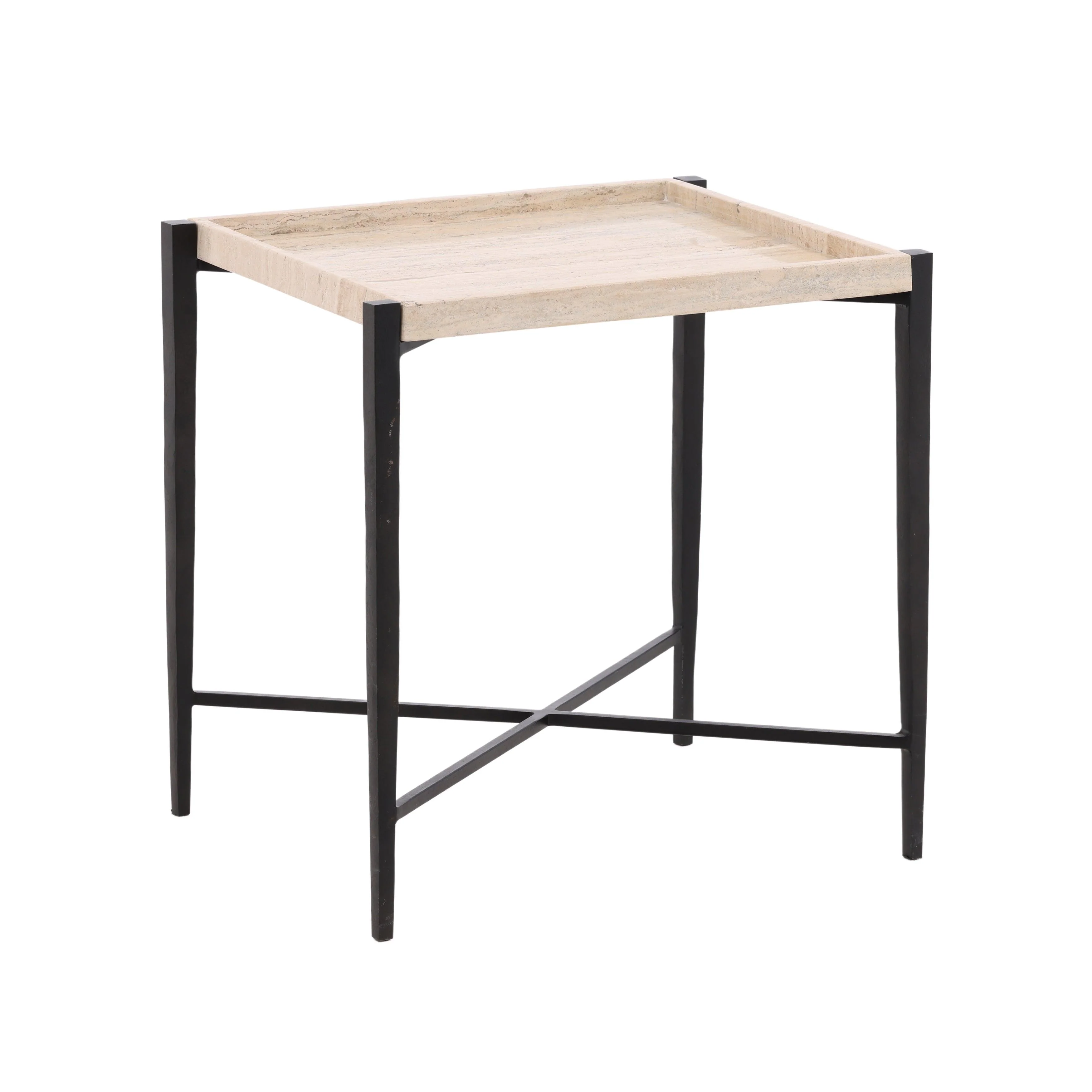 Rys End Table Travertine - Remutear