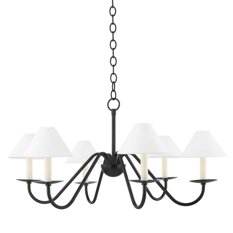 LENORE 6 LIGHT CHANDELIER - Remutear