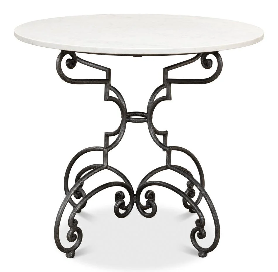 The French Iron And Marble Table - Remutear
