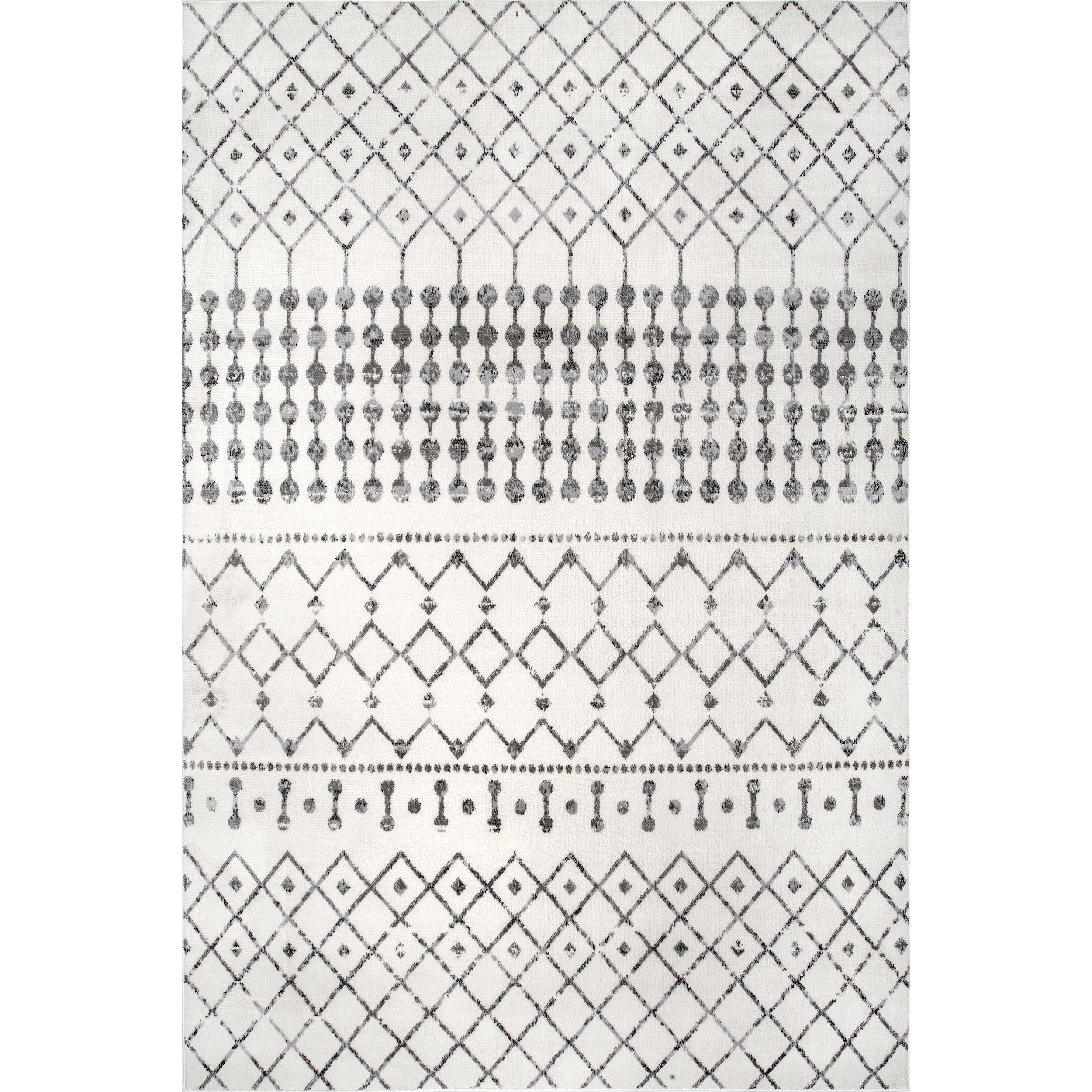Zola Geometric Moroccan Area Rug - Remutear