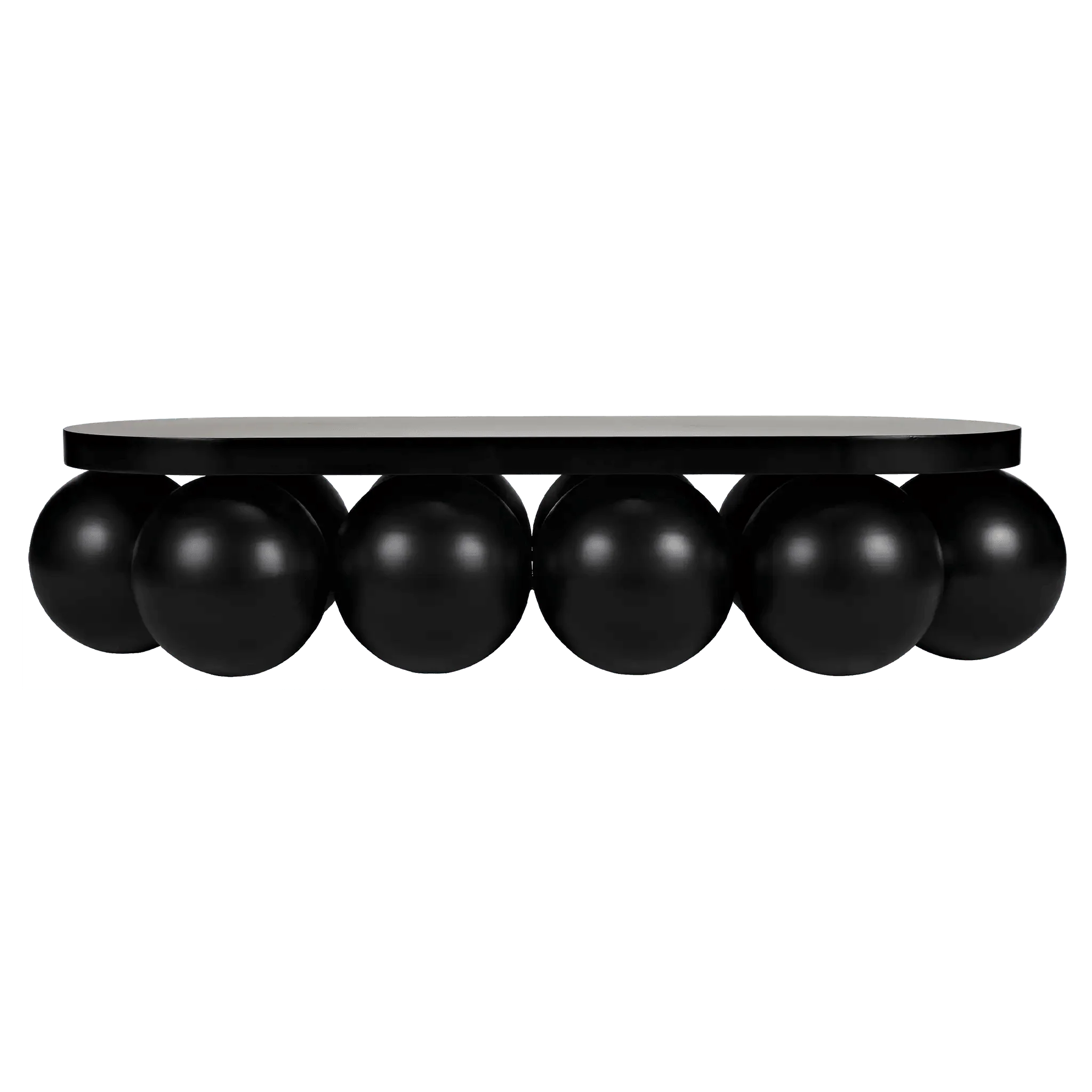 Lambreta Coffee Table, Black Steel - Remutear