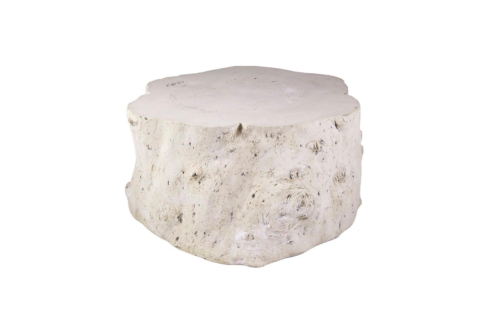 Log Coffee Table, Roman Stone - Remutear
