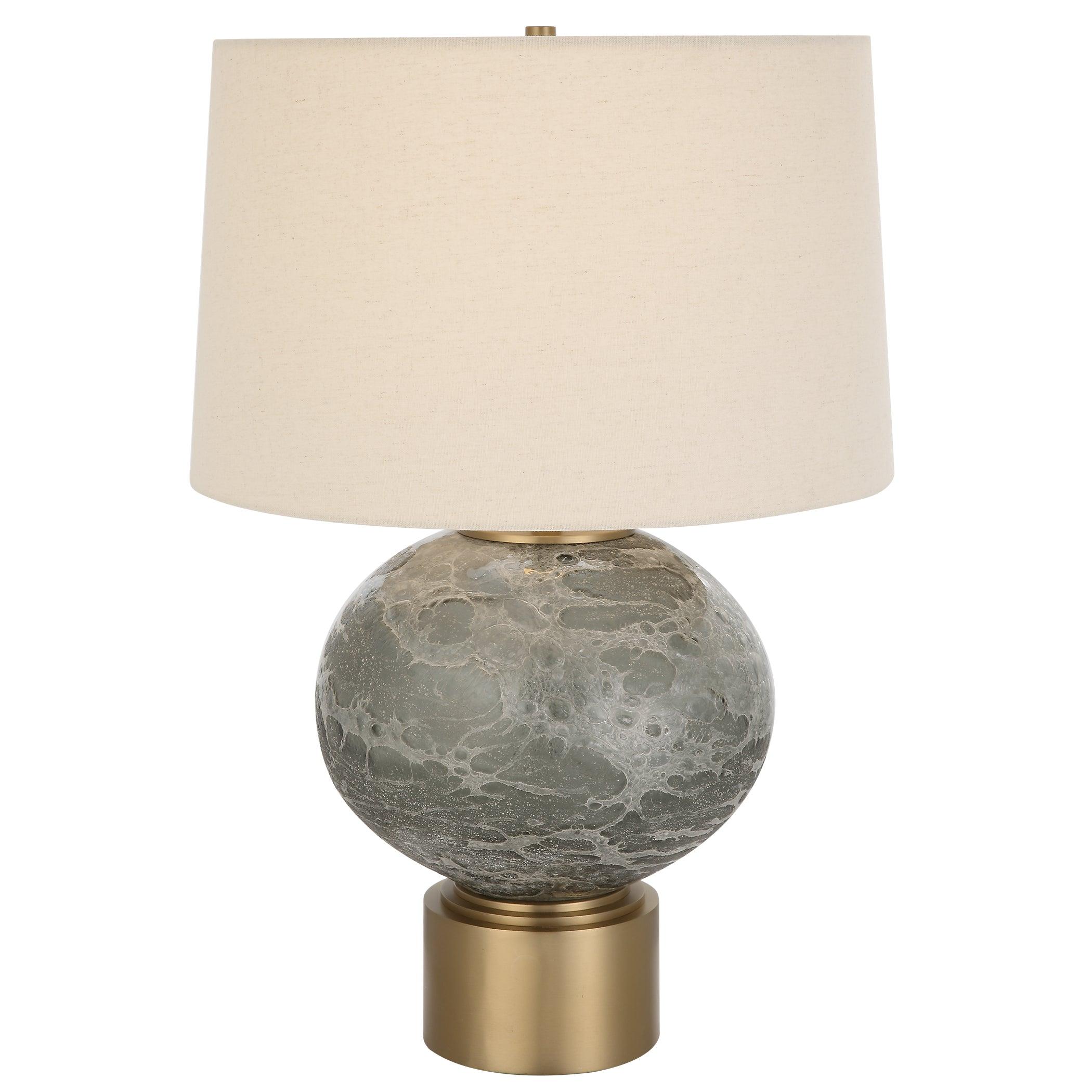 Lunia Gray Glass Table Lamp - Remutear