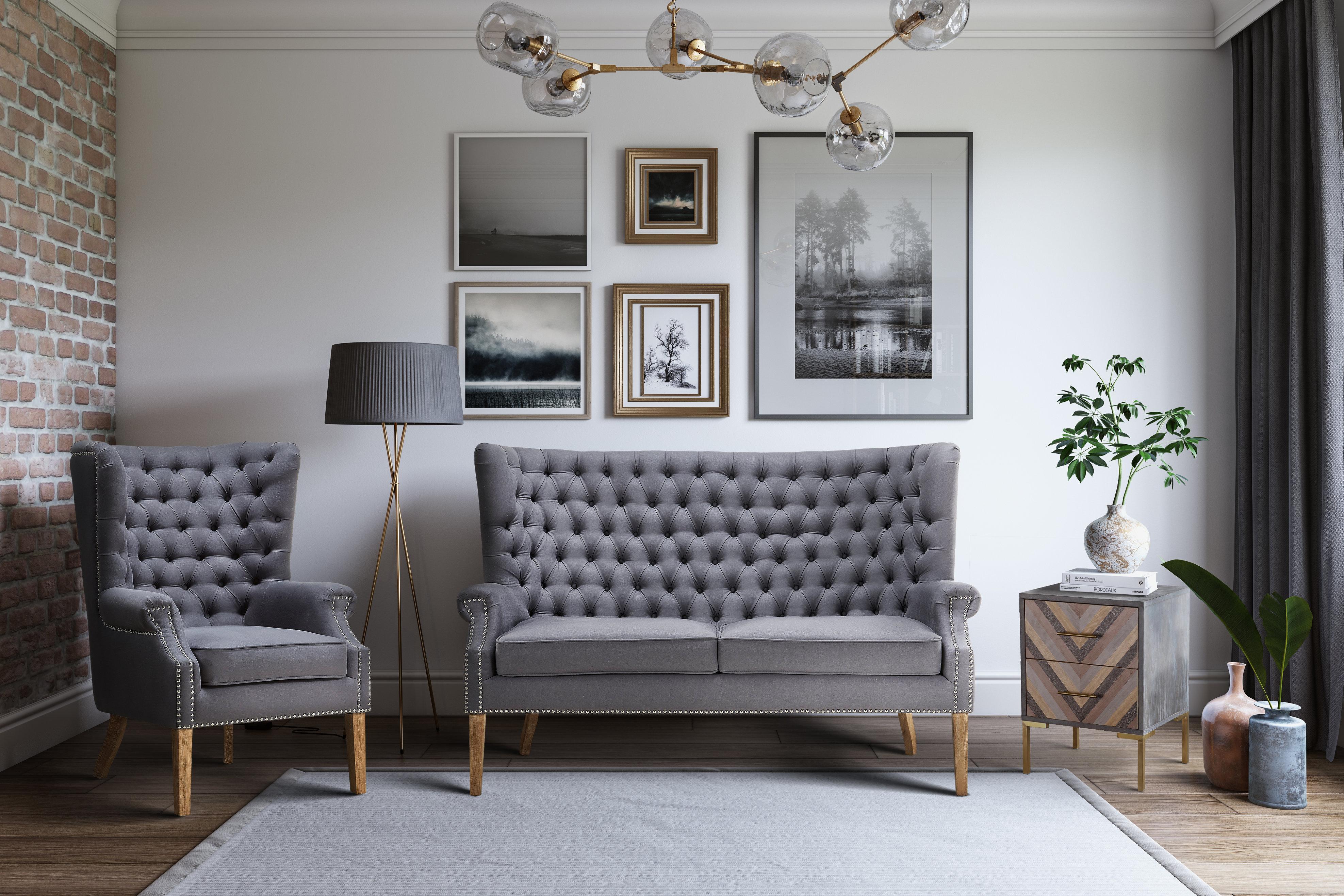 Quinn Grey Side Table - Remutear