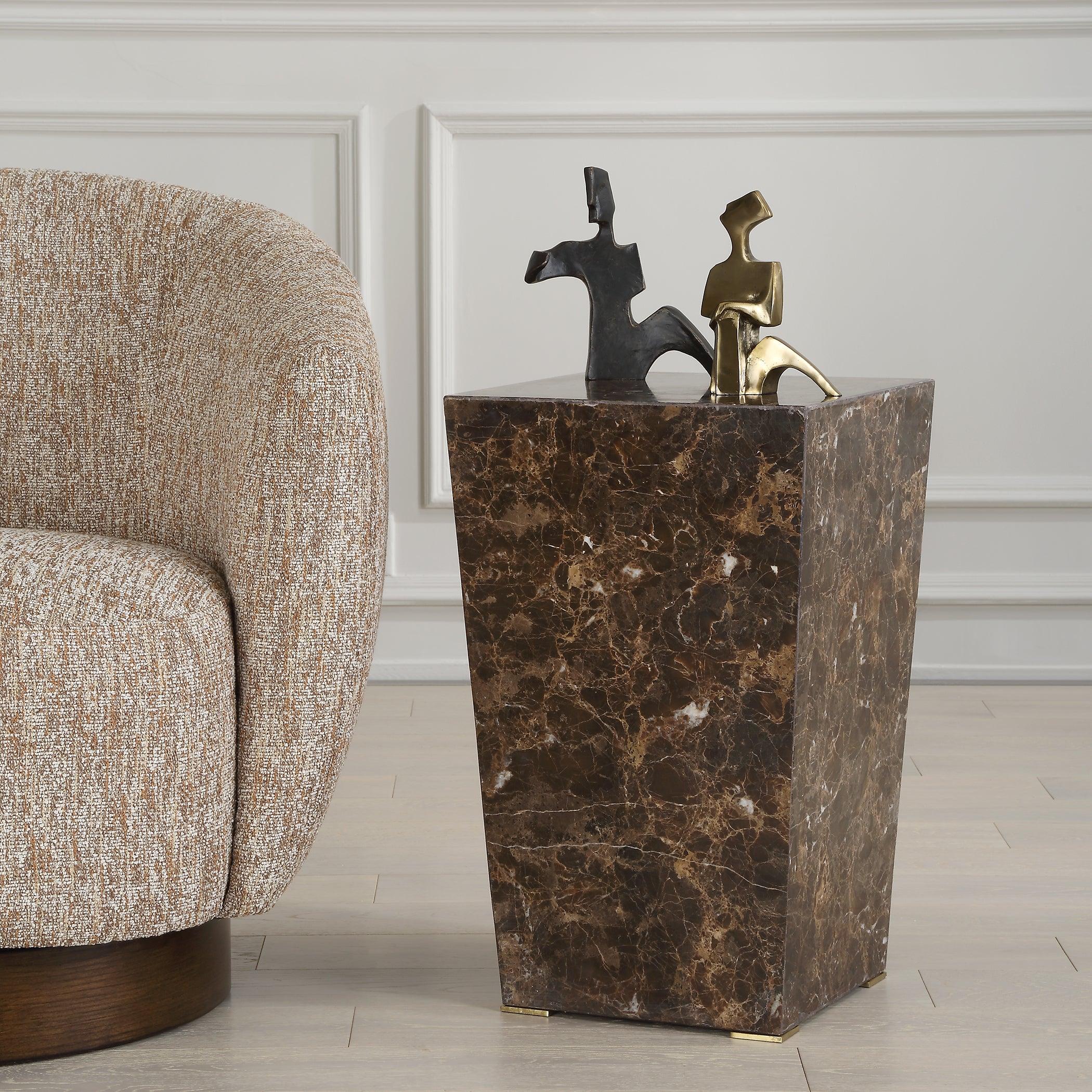 Poe Marble Accent Table - Remutear