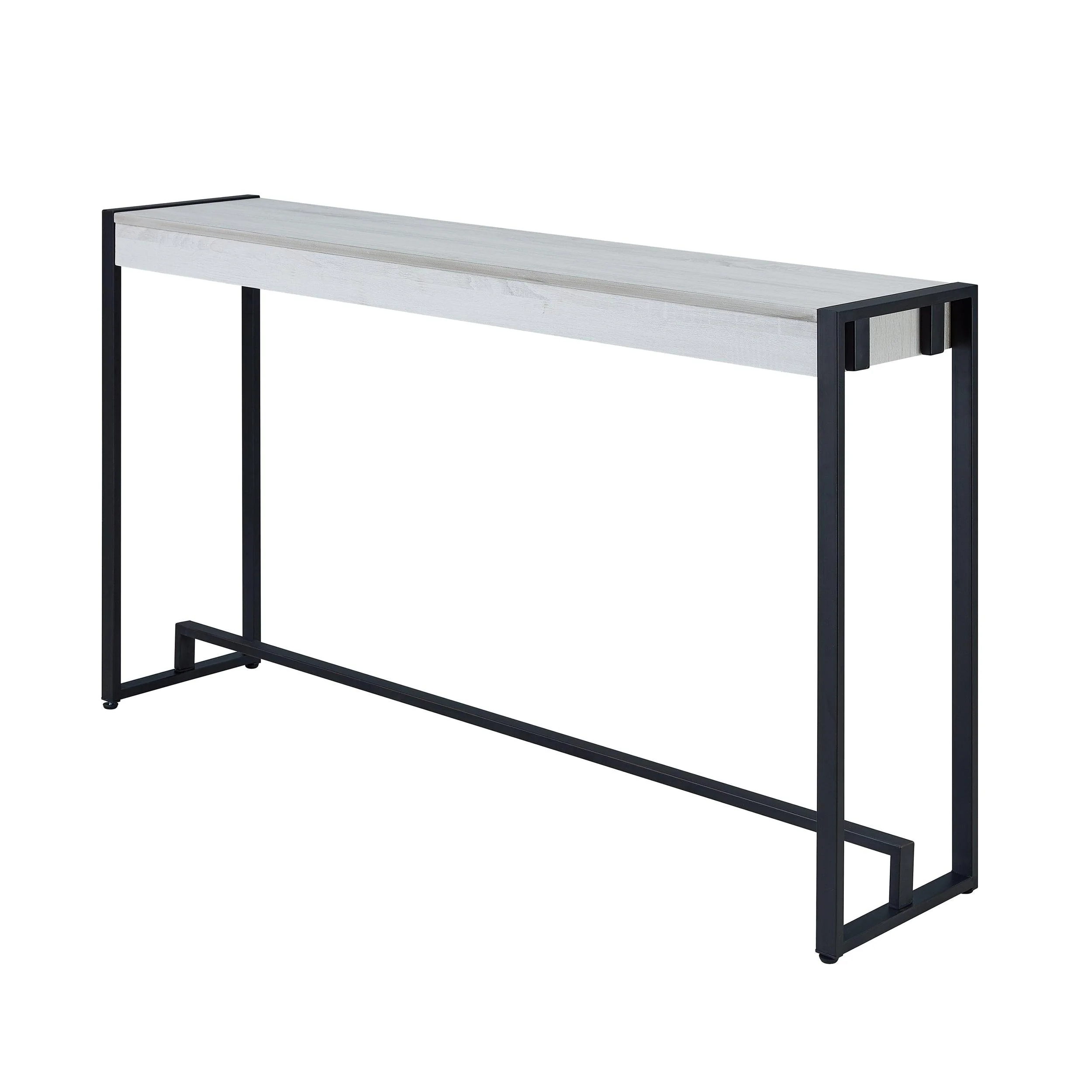 Holly & Martin Macen Console - Black w/ Distressed White - Remutear