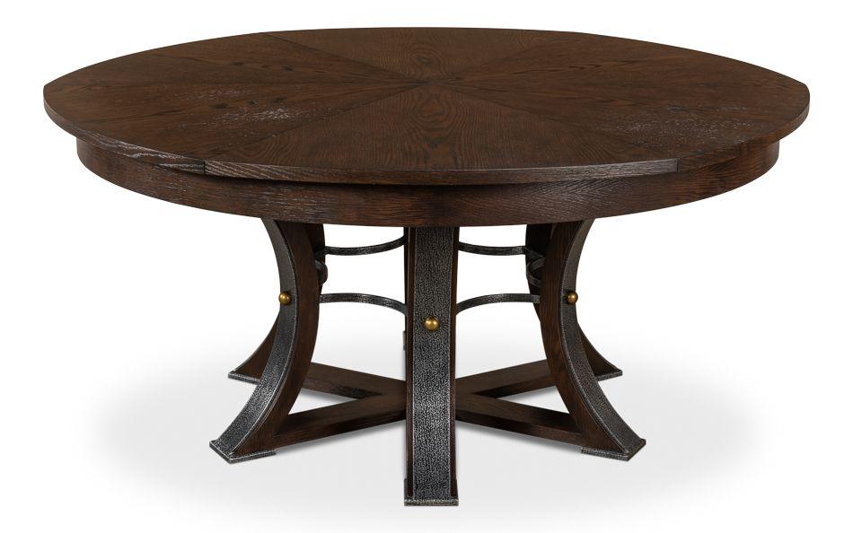 Tower Jupe Dining Table - Lg Burnt Brown - Remutear