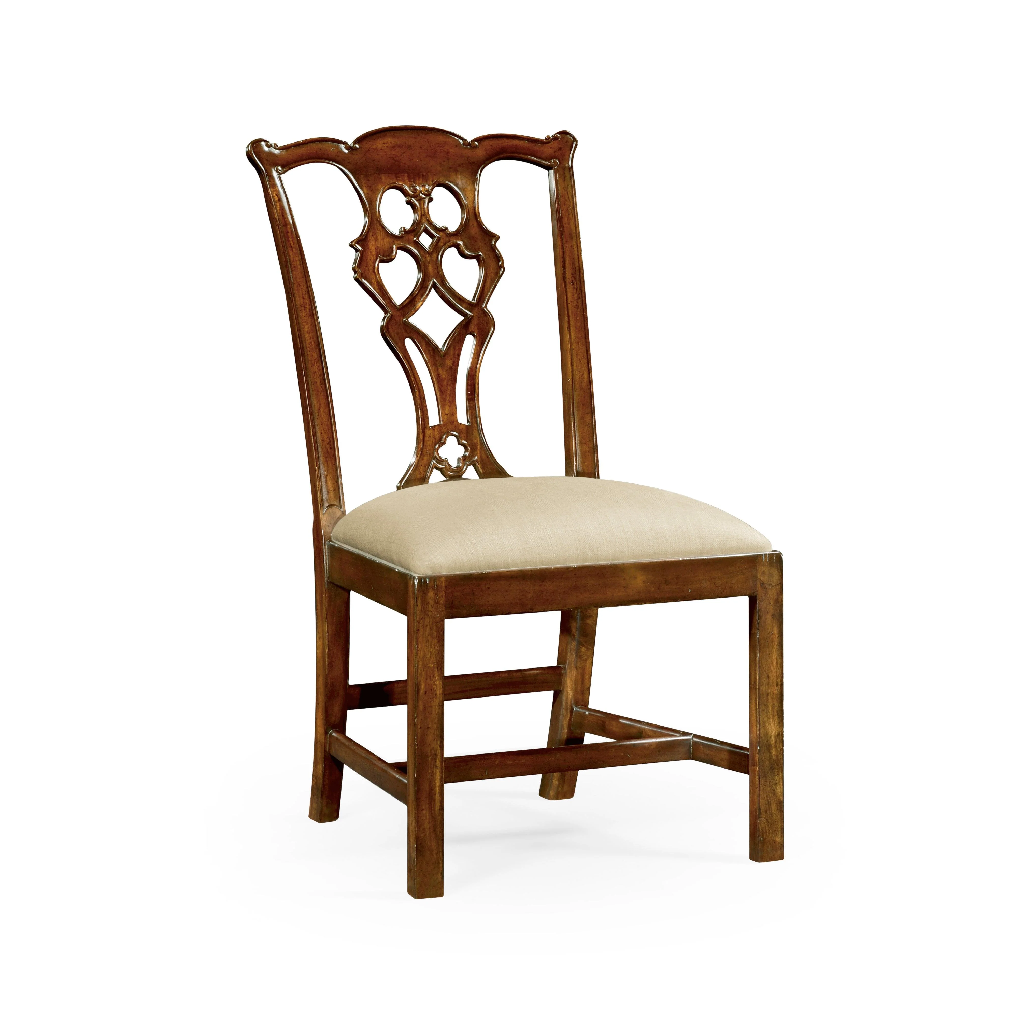 Curated Chippendale Classic Mahogany Side Chair - Set of 2 - Remutear